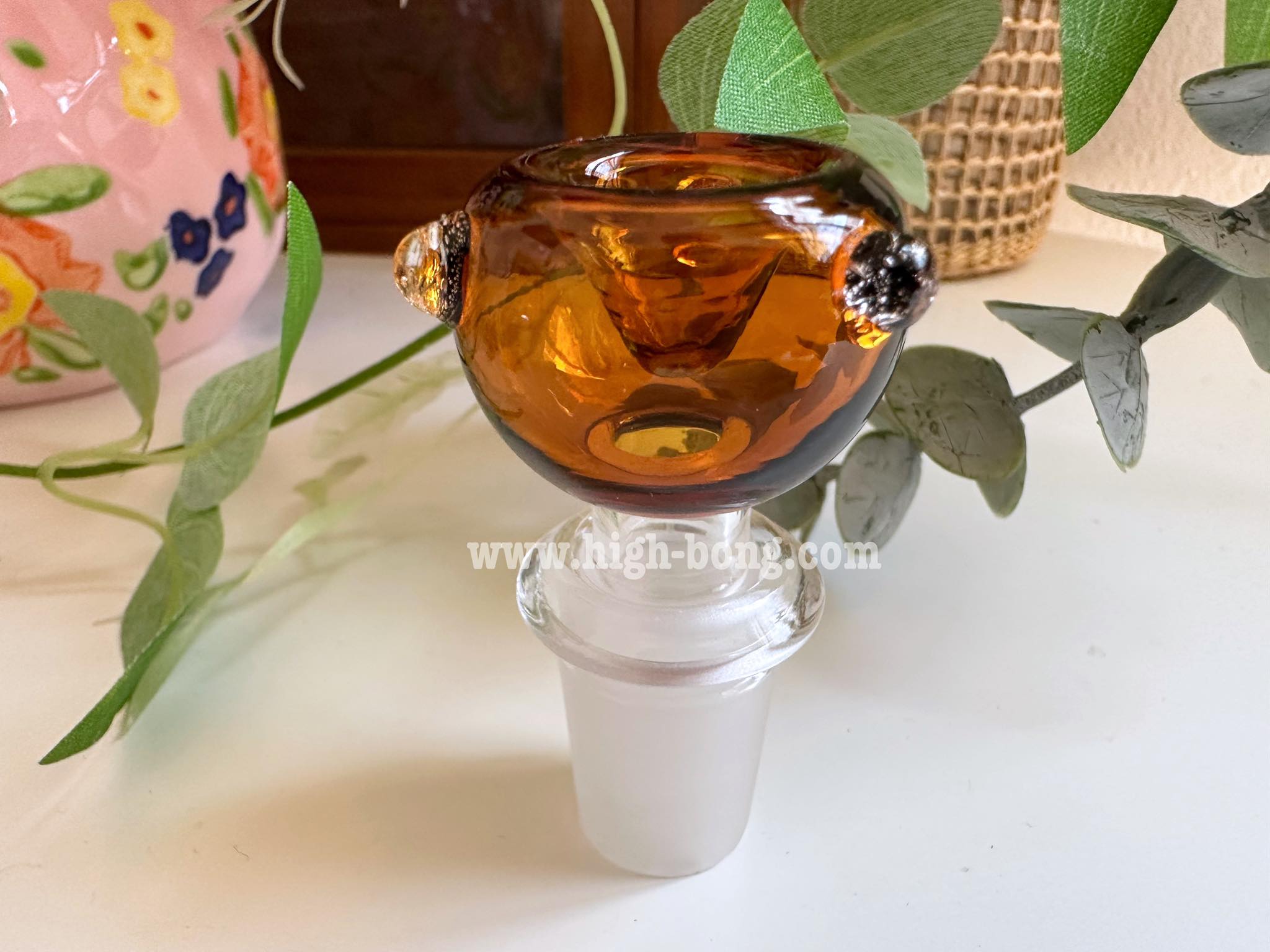 คัพแก้วทรง V งานสี 3 ปุ่ม (14.5mm.)