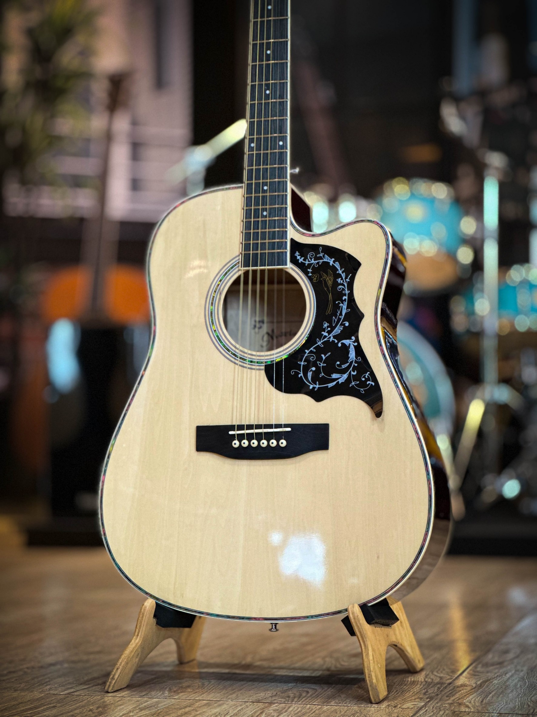 (รุ่นใหม่!🔥) กีตาร์โปร่งไฟฟ้าLC-5 Martin lee MD-410C + ปิ๊กกาดปีกนก 41 นิ้ว ของแถมสุดคุ้ม *รับประกันสินค้า*