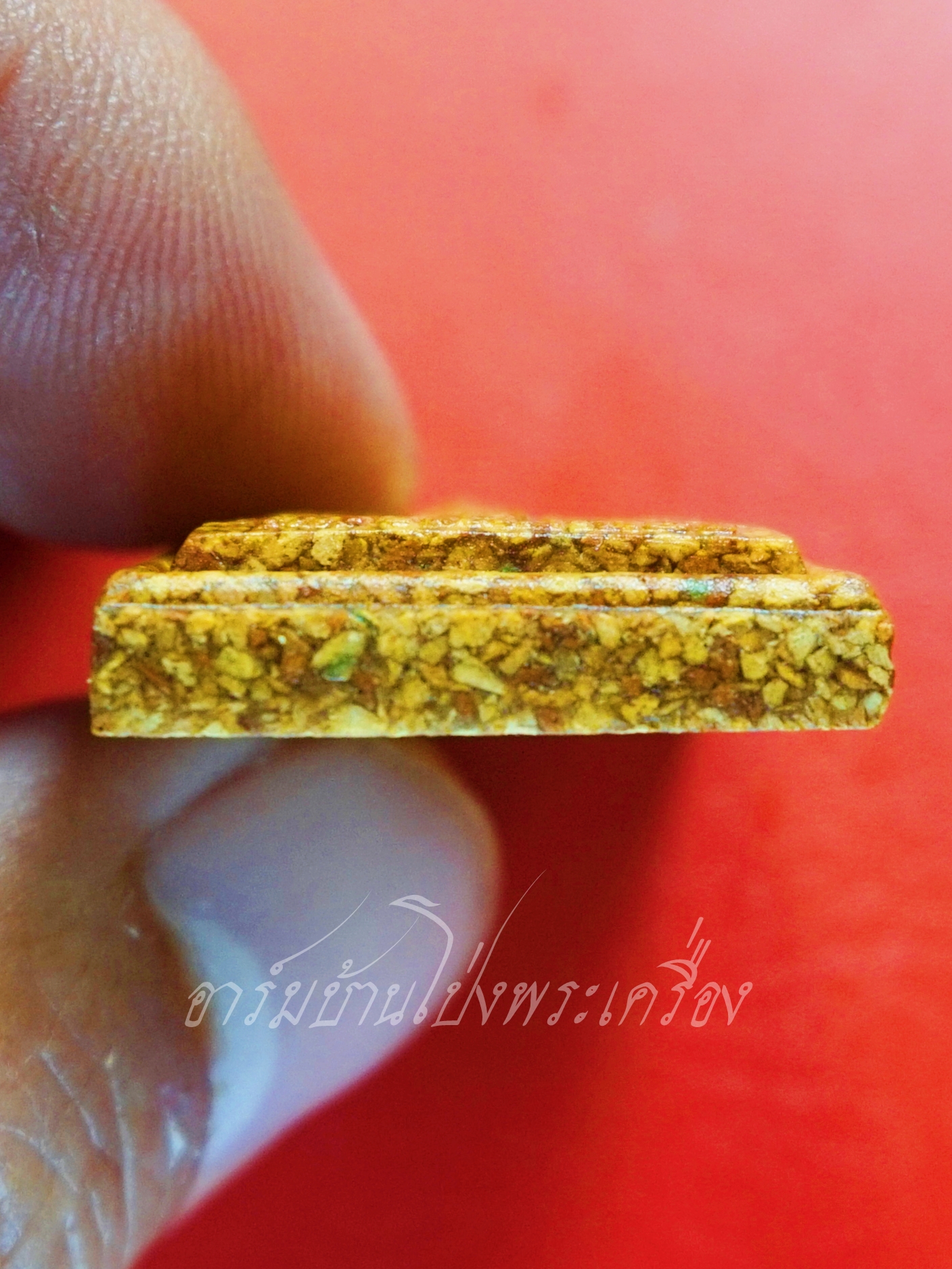 หลวงพ่อโสธร วัดโสธรวรารามวรวิหาร จ.ฉะเชิงเทรา สมเด็จ เนื้อกระเบื้องหลังคาโบสถ์(องค์ที่3)