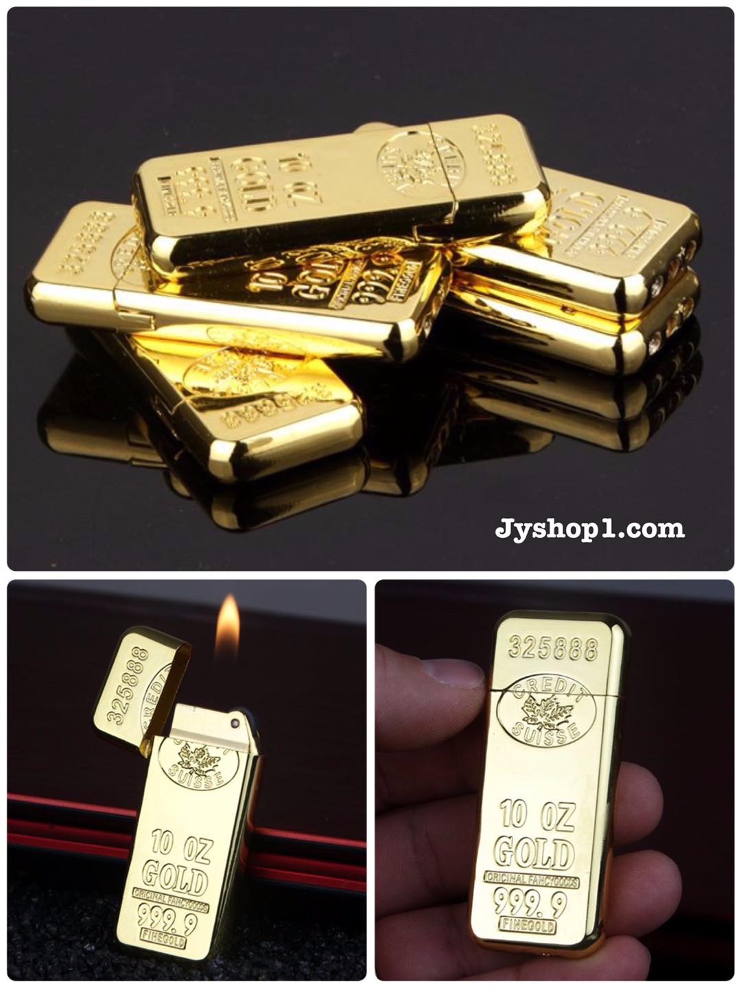 ไฟแช็ค ไฟเปลว ทรงทองคำแท่ง พร้อมส่ง ราคาถูก