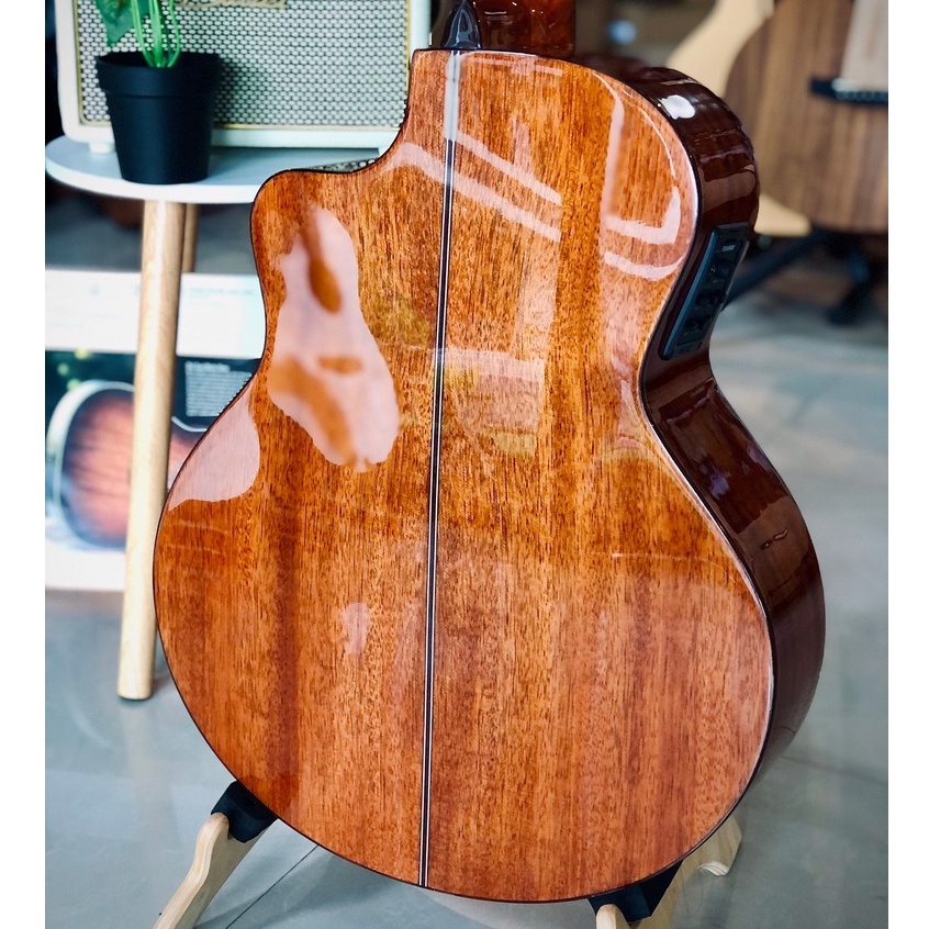 กีต้าร์โปร่งไฟฟ้า Resonance รุ่น R03 ไม้แท้ทั้งตัว สีไม้เข้ม