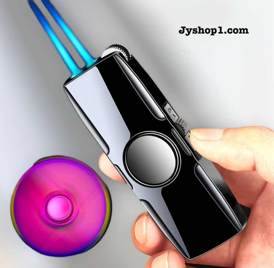 ไฟแช็ค ไฟฟู่ แบบ Fidget Spinner HB026