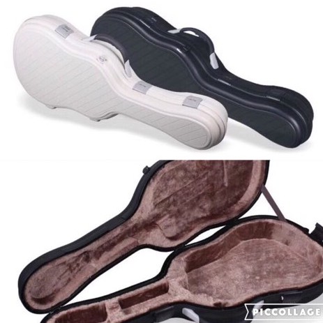 Fiber Hard case เคสกีต้าร์โปร่ง สีดำ กันกระแทกกีต้าร์ได้ดีเยี่ยม มีจุดล็อค 4 จุด พร้อมรหัสล็อคกันขโมย ด้านในบุกำมะหยี่