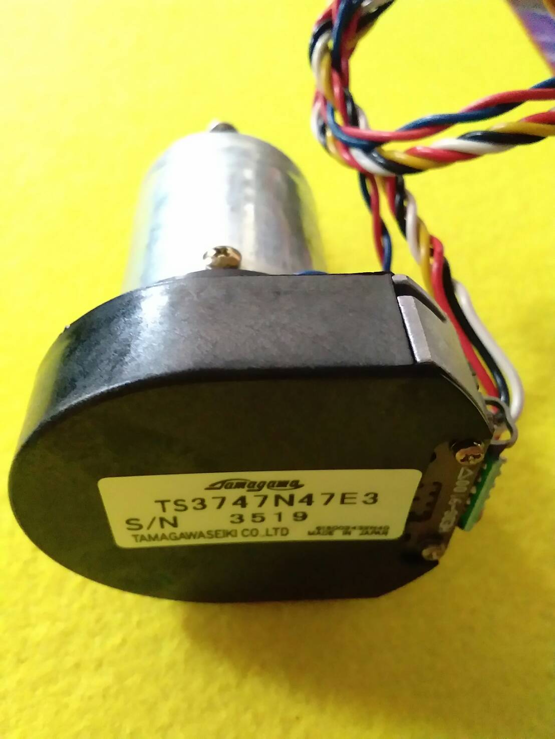 GT- 008 Motor X ชุดมอเตอร์หมุนหัวเลื่อนใบมีด ของแท้ แกนขนาด 5มม. เครื่อง Graphtec รุ่น CE3000-60 มือสอง สภาพดี