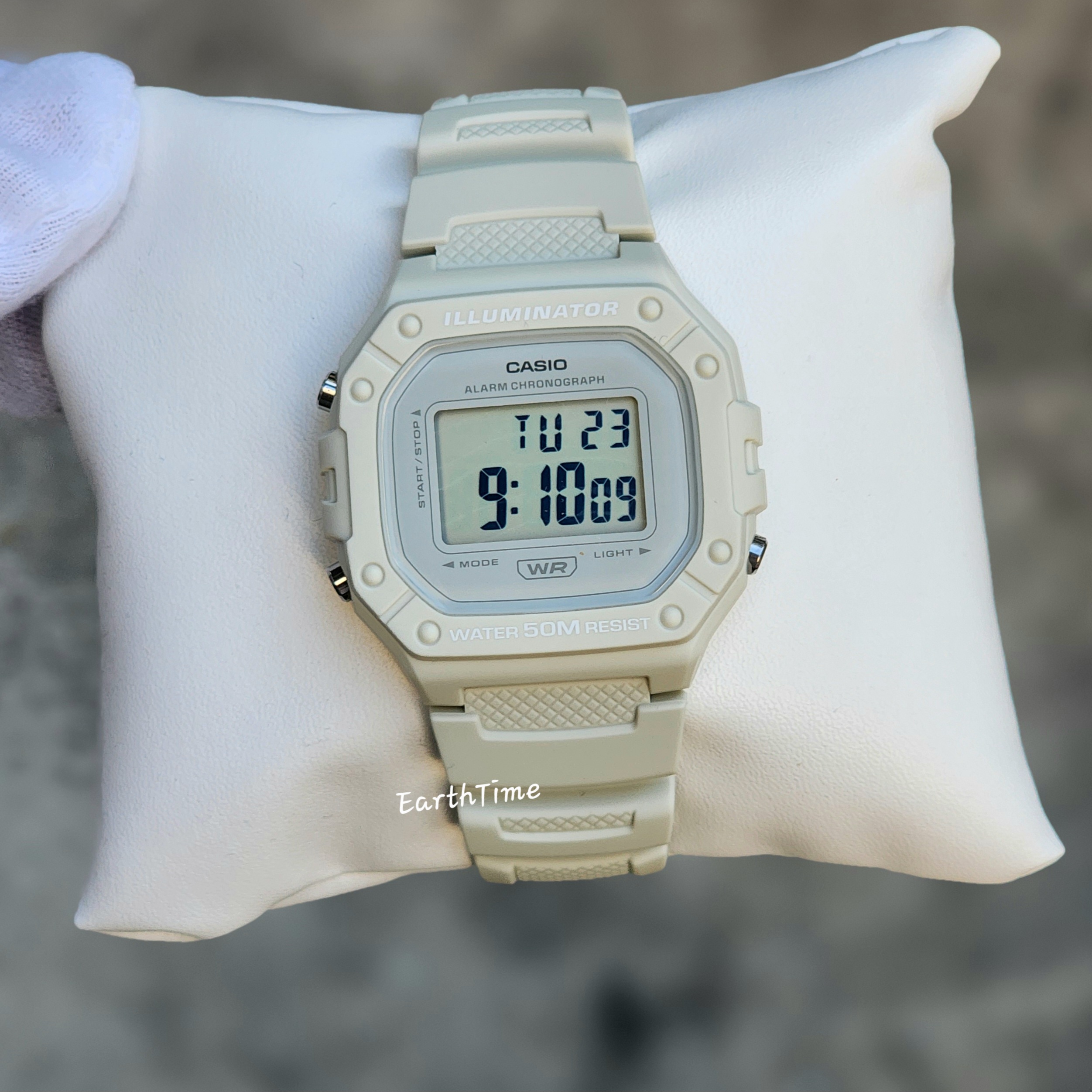 CASIO สายเรซิ่น รุ่น W-218HC-8AV