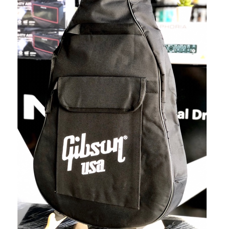Gibson กระเป๋ากีต้าร์โปร่ง สำหรับจัมโบ้ ใส่ได้ถึง 42" นิ้ว ฟองน้ำ 5 มิล ซอฟเคสกีต้าร์โปร่งจำโบ้