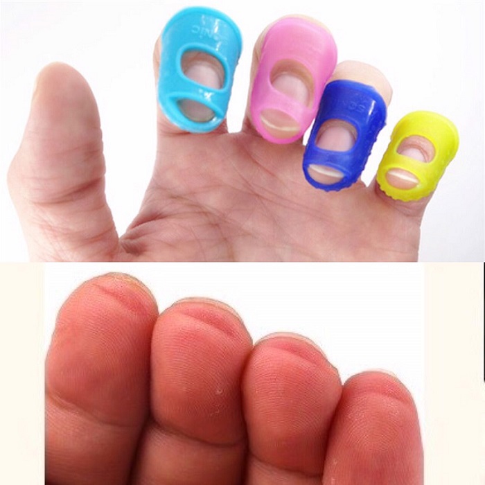 G2G ซิลิโคนสวมนิ้วช่วยฝึกหัดเล่นกีต้าร์ Silicone Finger Picks Protector