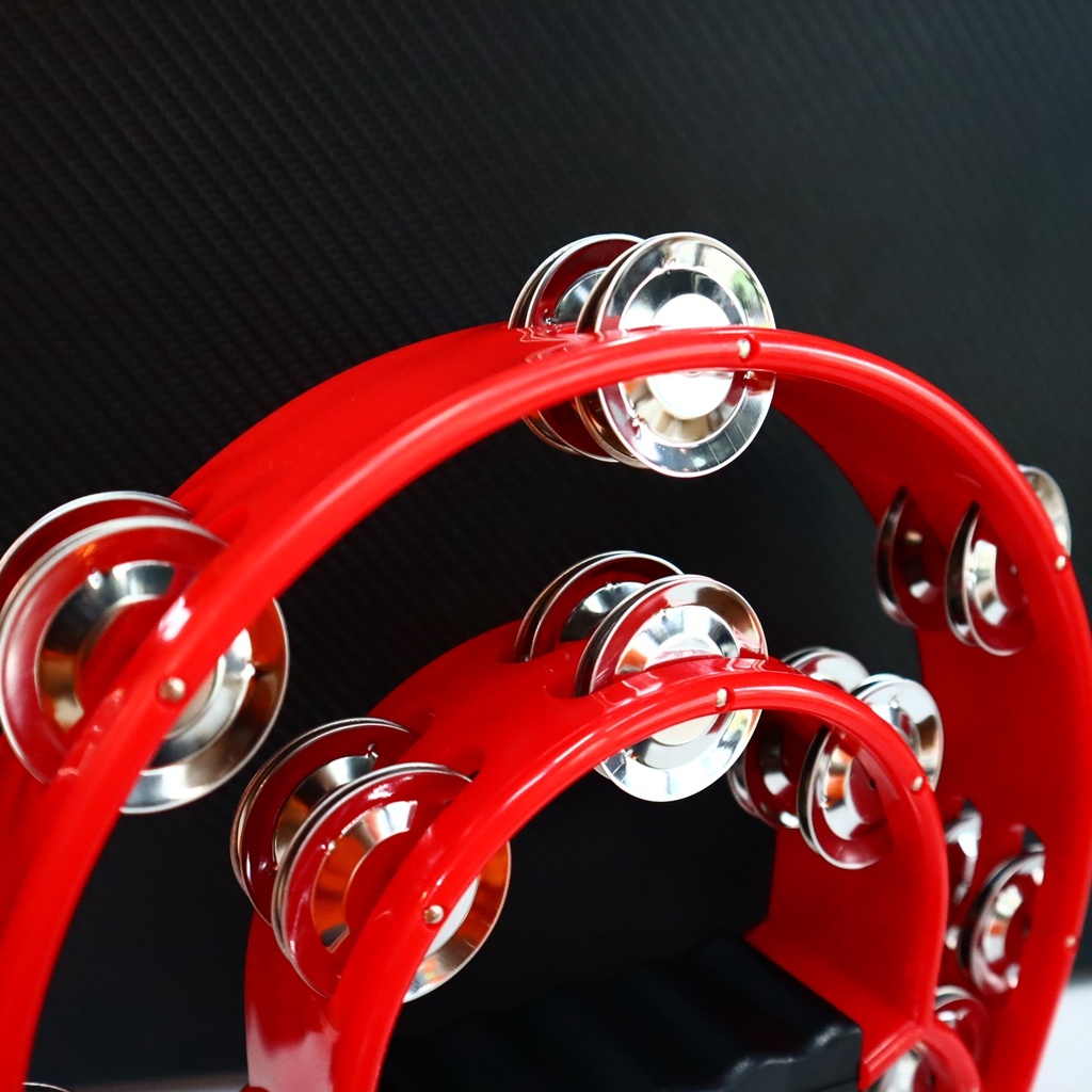 แทมบูรีน ไฟเบอร์ เสียงใส แทมบูรีน พลาสติกหนา*เลือกสีเพิ่มฉิ่งได้* (เคาะจังหวะแบบเกลียวสองชั้นอย่างดี) *จัดส่งด่วน