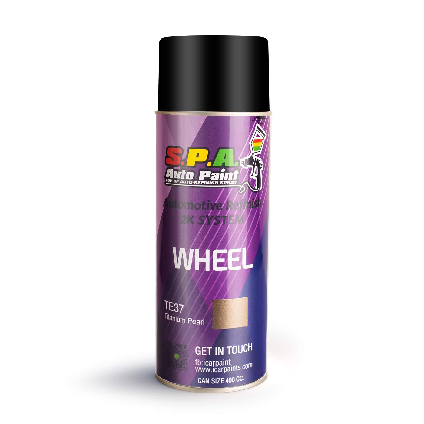 สีสเปร์ยพ่นล้อแม็กซ์ S.P.A TE37 Titanium