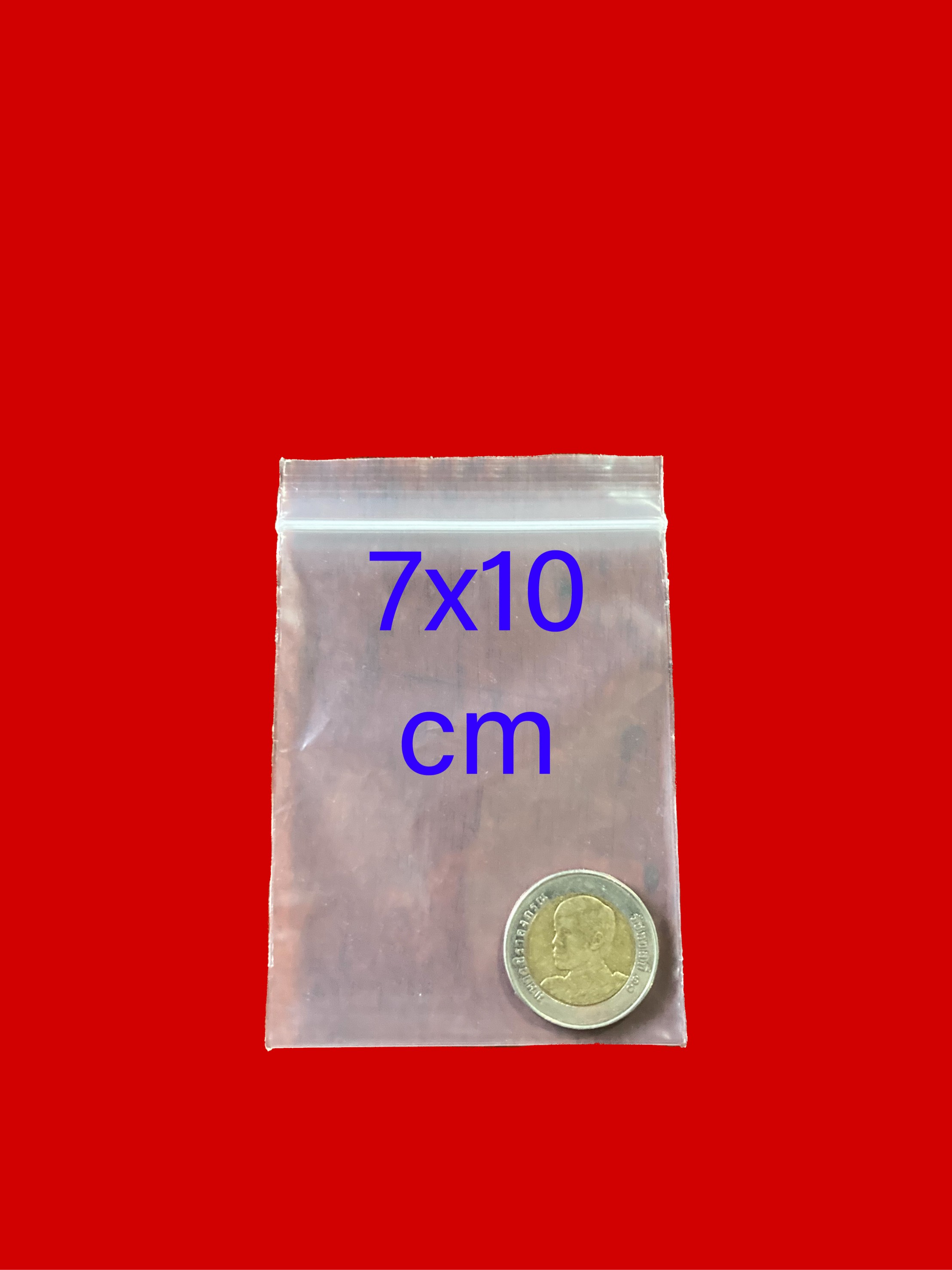 ถุงซิปใส 7x10 cm 1 ก.ก.ประมาณ 830 ใบ