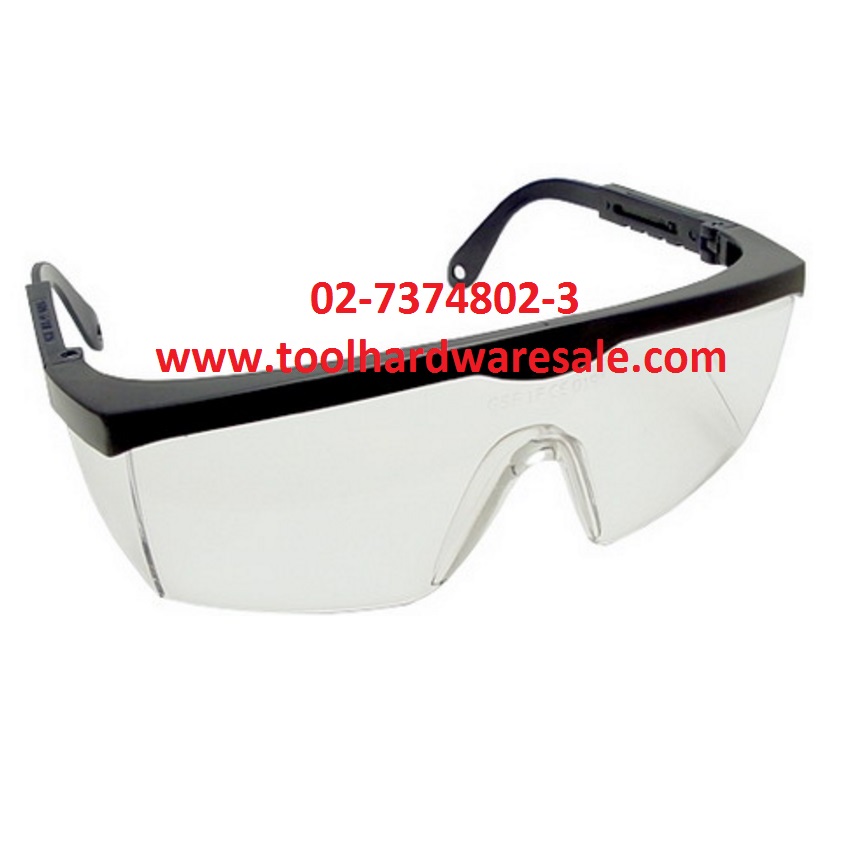 แว่นตานิรภัย แว่นตาเซฟตี้ แว่นตากันสะเก็ด แว่นตาเลนส์ไสกันฝ้า ราคา45บาท