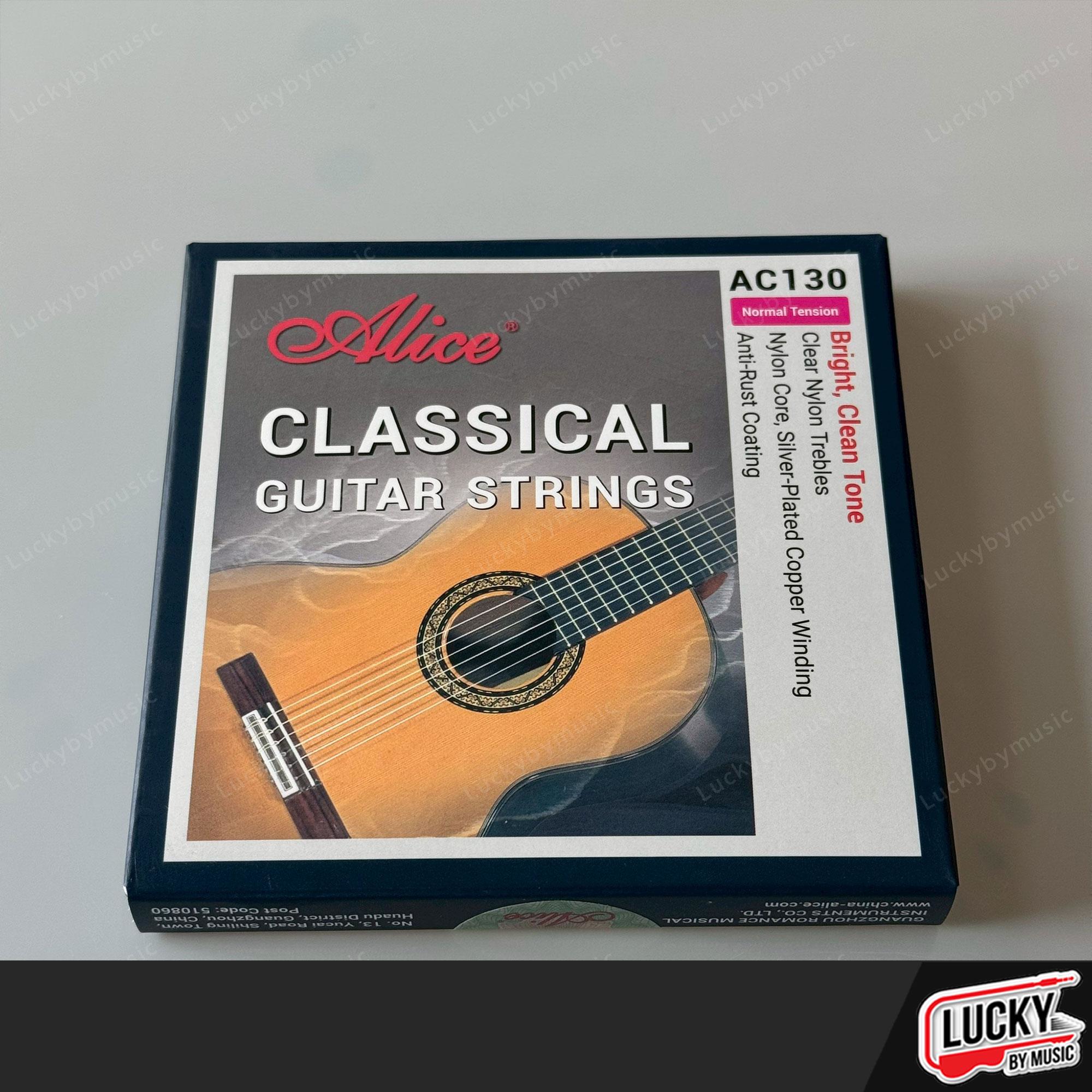 สายกีตาร์คลาสสิค Alice AC13-N สายหุ่มทองแดง ทนทานต่อการใช้งาน