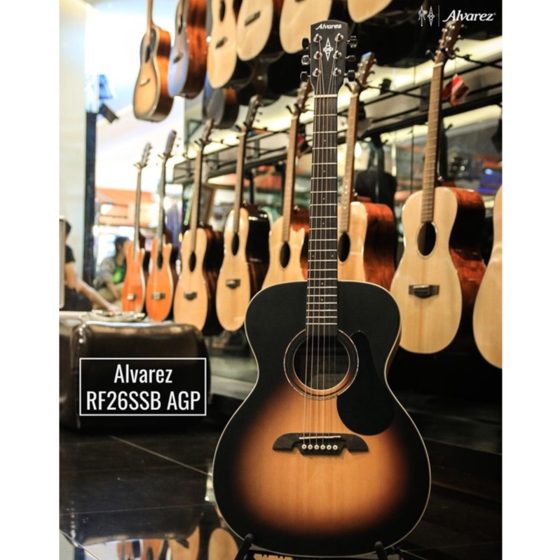 กีต้าร์โปร่ง Alvarez รุ่น RF26SSB-AGP สีซันเบิส แบรนด์ดัง USA
