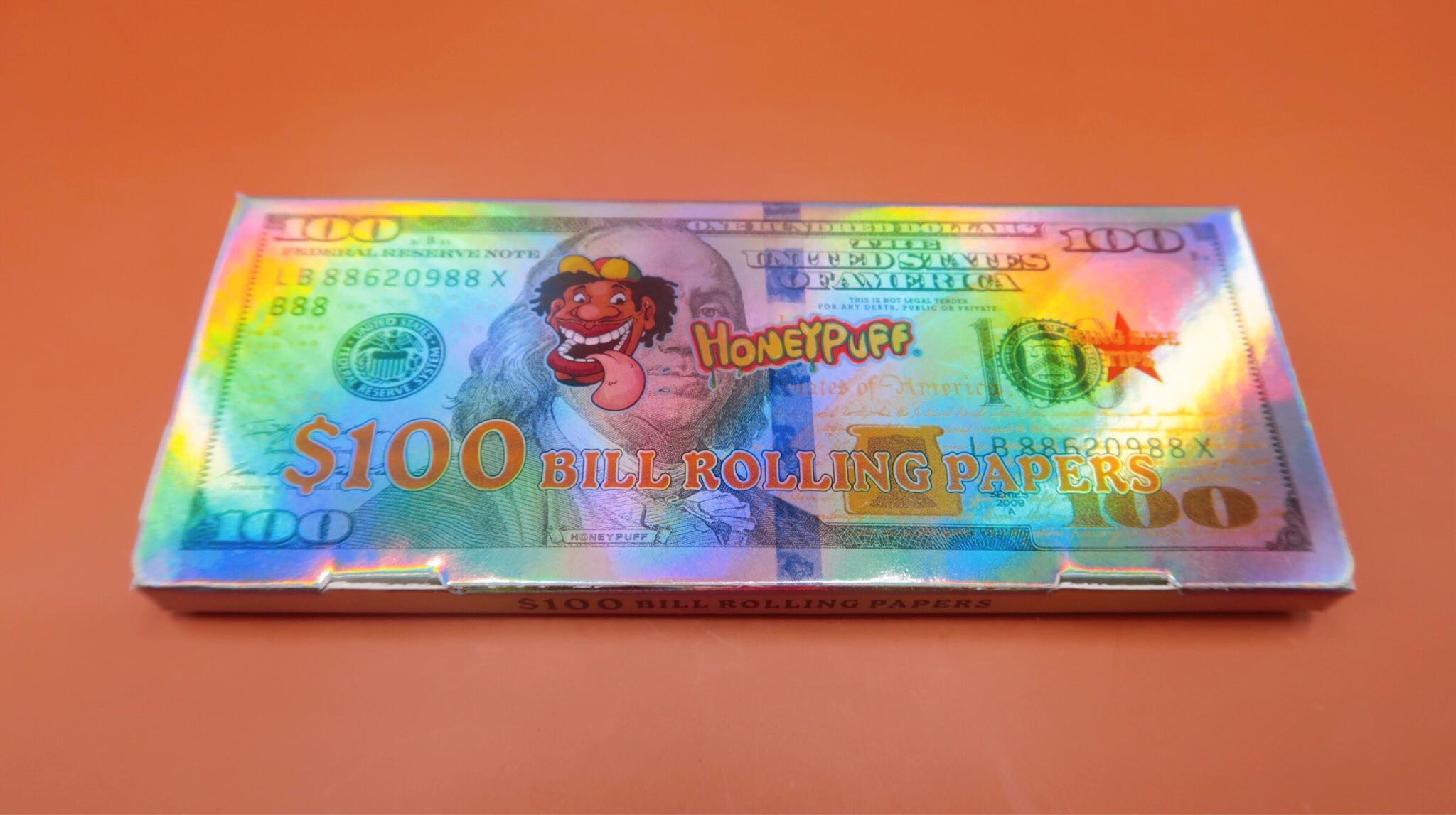 Honeypuff $100 Bill Rolling Papers (1 กล่องใหญ่)