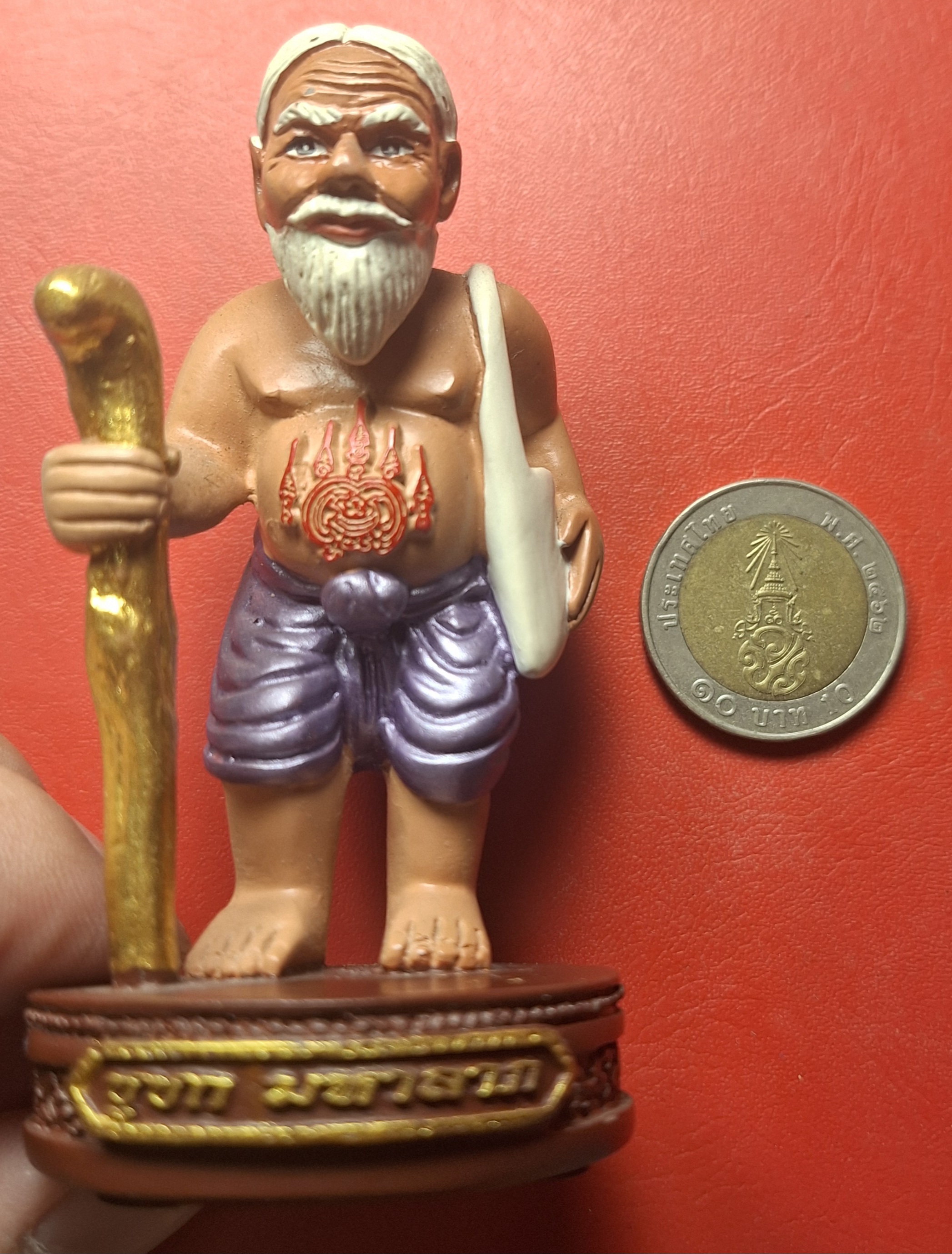 หลวงพ่อสมพงษ์ วัดใหม่ปิ่นเกลียว ชูชกมหาลาภ ขนาดบูชา(องค์ที่1)