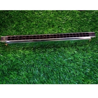 เมาท์ออแกน Harmonica ฮาร์โมนิก้า Suzuki 24 ช่อง คีย์ C สีเงิน