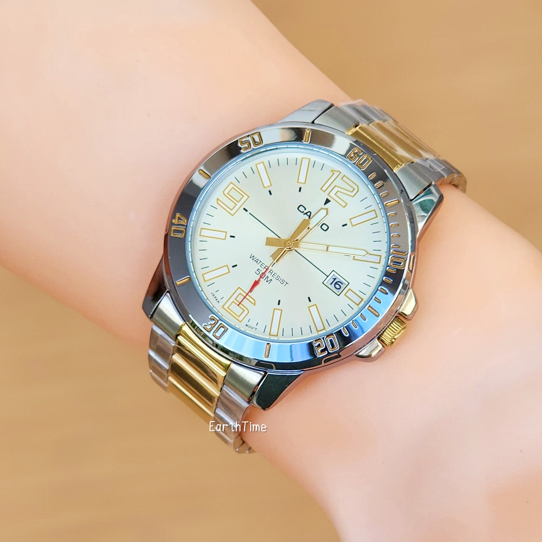 CASIO MEN STANDARD รุ่น MTP-VD01SG-9B