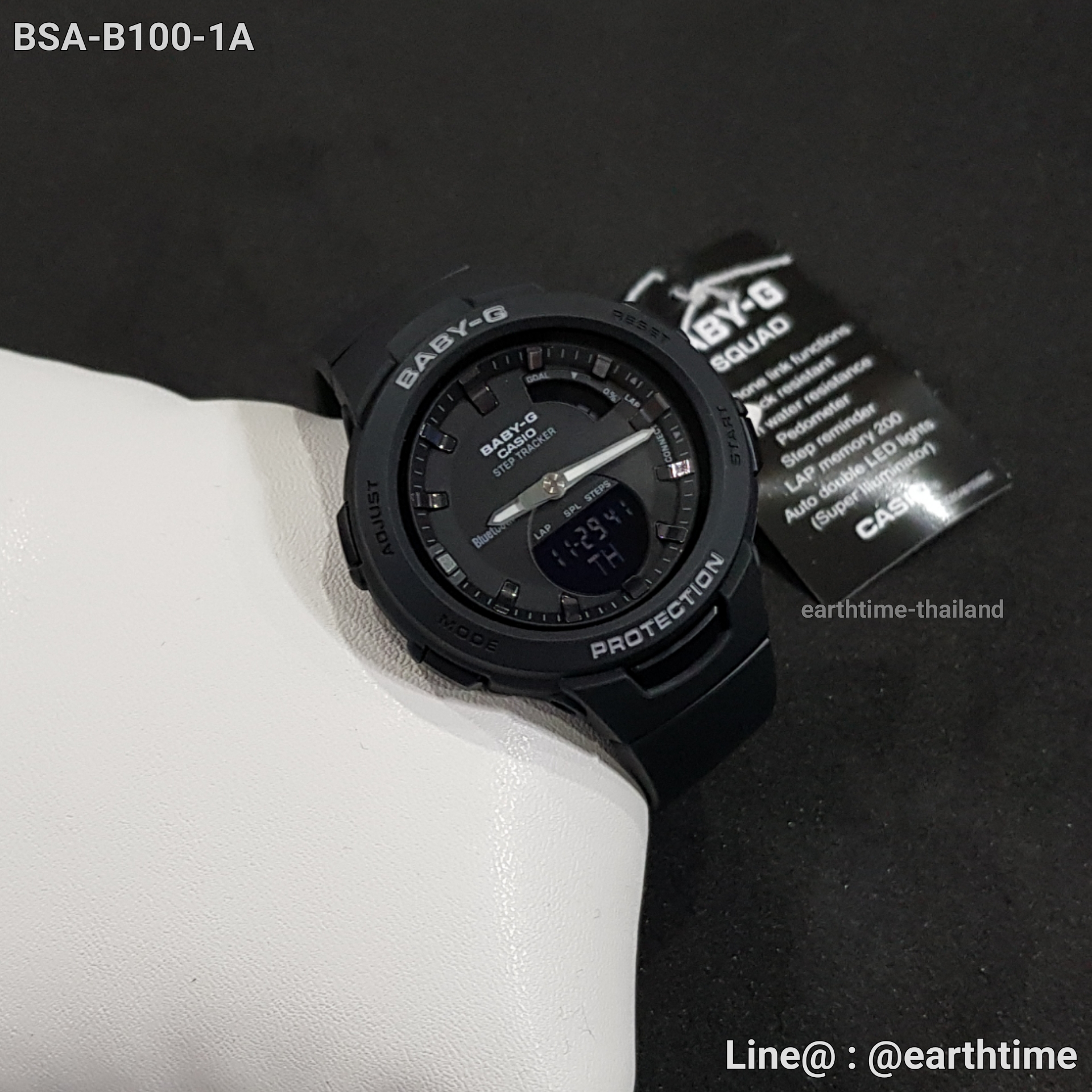 Baby-G Step Tracker and Bluetooth ของใหม่แท้100% รับประกัน 1 ปี รุ่น BSA-B100-1A
