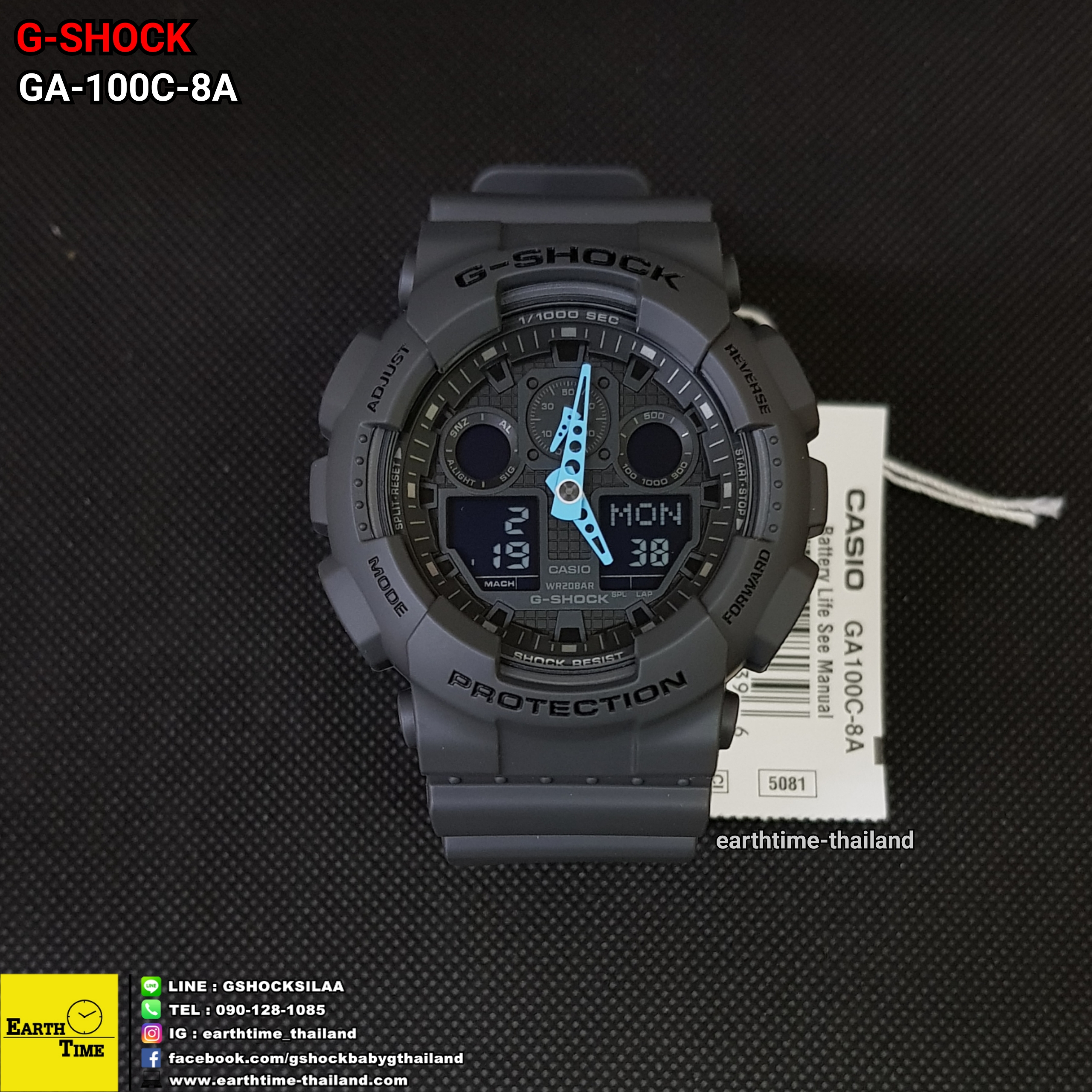 G-Shock ของใหม่แท้100% รับประกัน 1 ปี GA-100C-8ADR