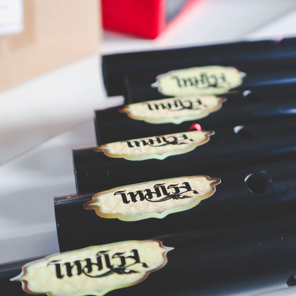 [พร้อมส่ง] ขลุ่ยโหมโรง คีย์ไทย สีดำเงา ลิ้นขลุ่ยทำจากไม้สัก ขลุ่ย เพียงออ งานคุณภาพ เหมาะสำหรับใช้เรียน