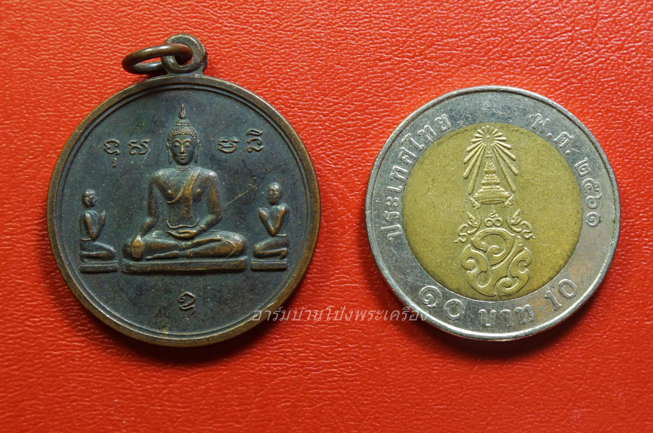 หลวงพ่อแบน วัดนางโน พระพุทธ เนื้อทองแดงรมดำ(องค์ที่1)