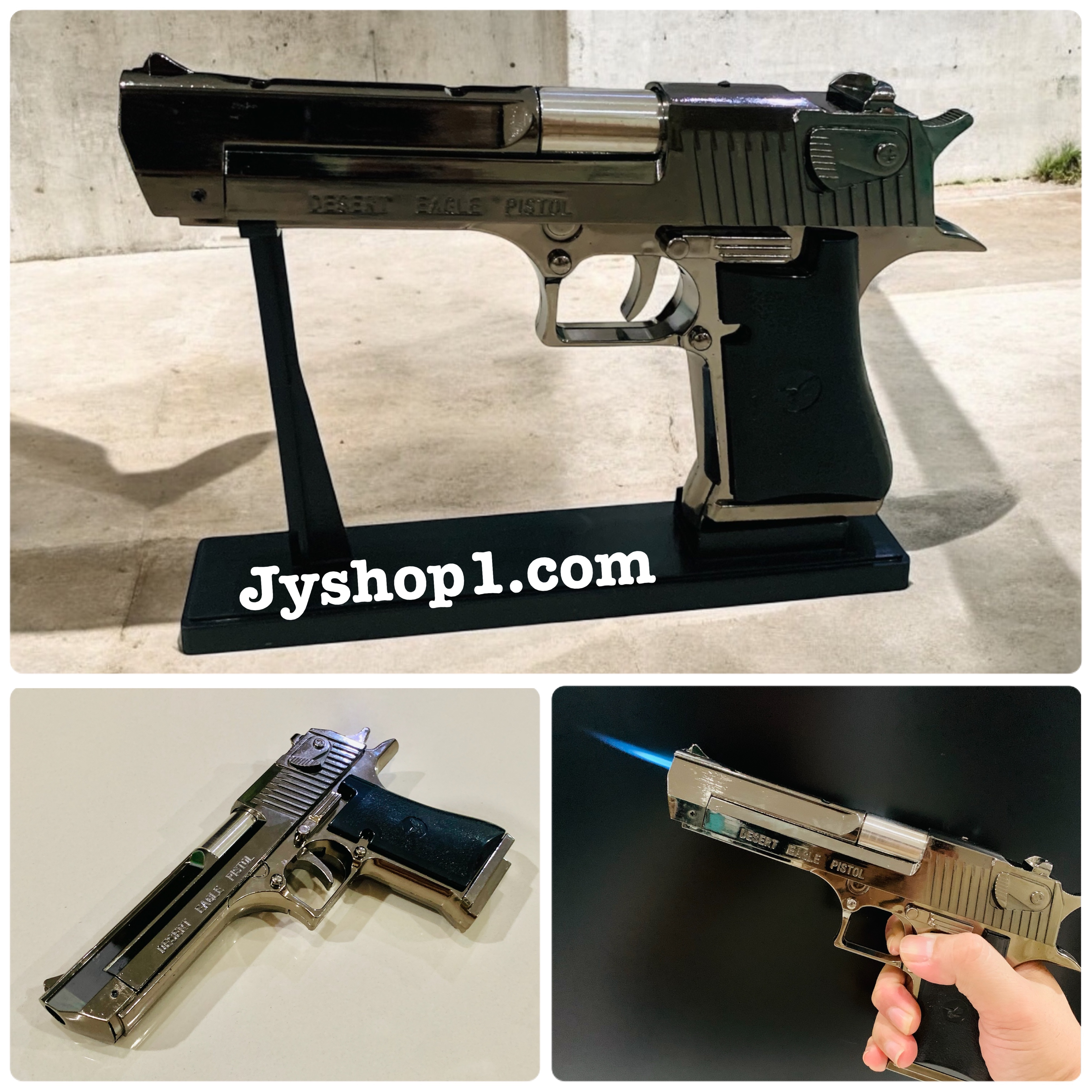 ปืนไฟแช็ค ไฟฟู่ Desert Eagle พร้อมส่ง ราคาถูก