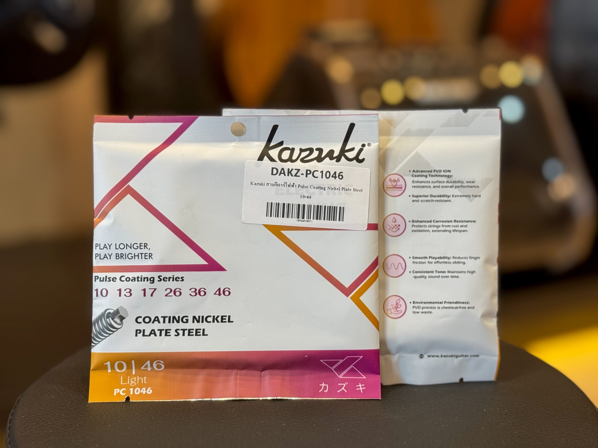 สายกีตาร์ไฟฟ้า Kazuki Pulse Coating Series PC 1046 เบอร์ 10-46 Electric String