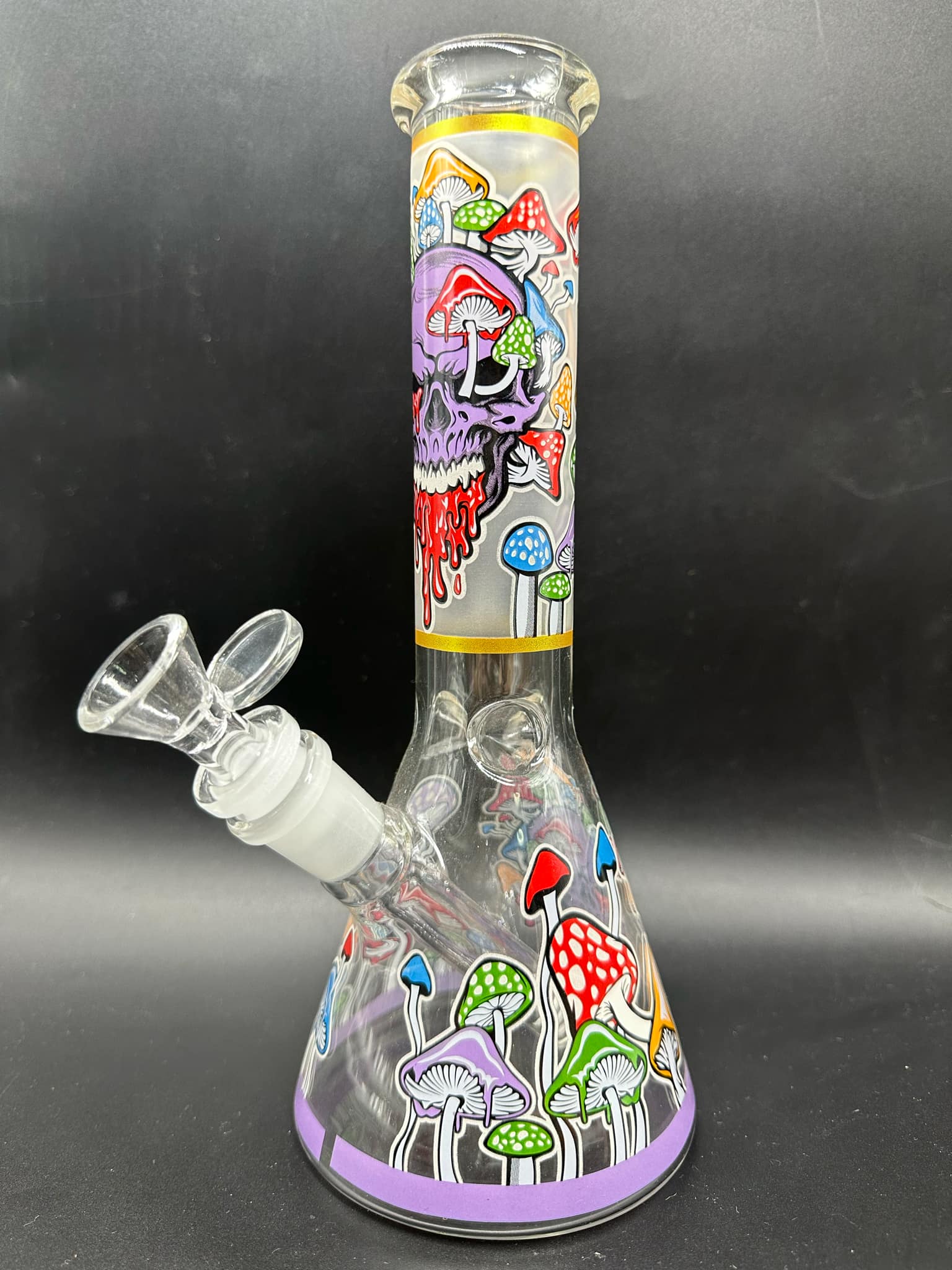 Mushroom Glass Bong (25cm.)(B)