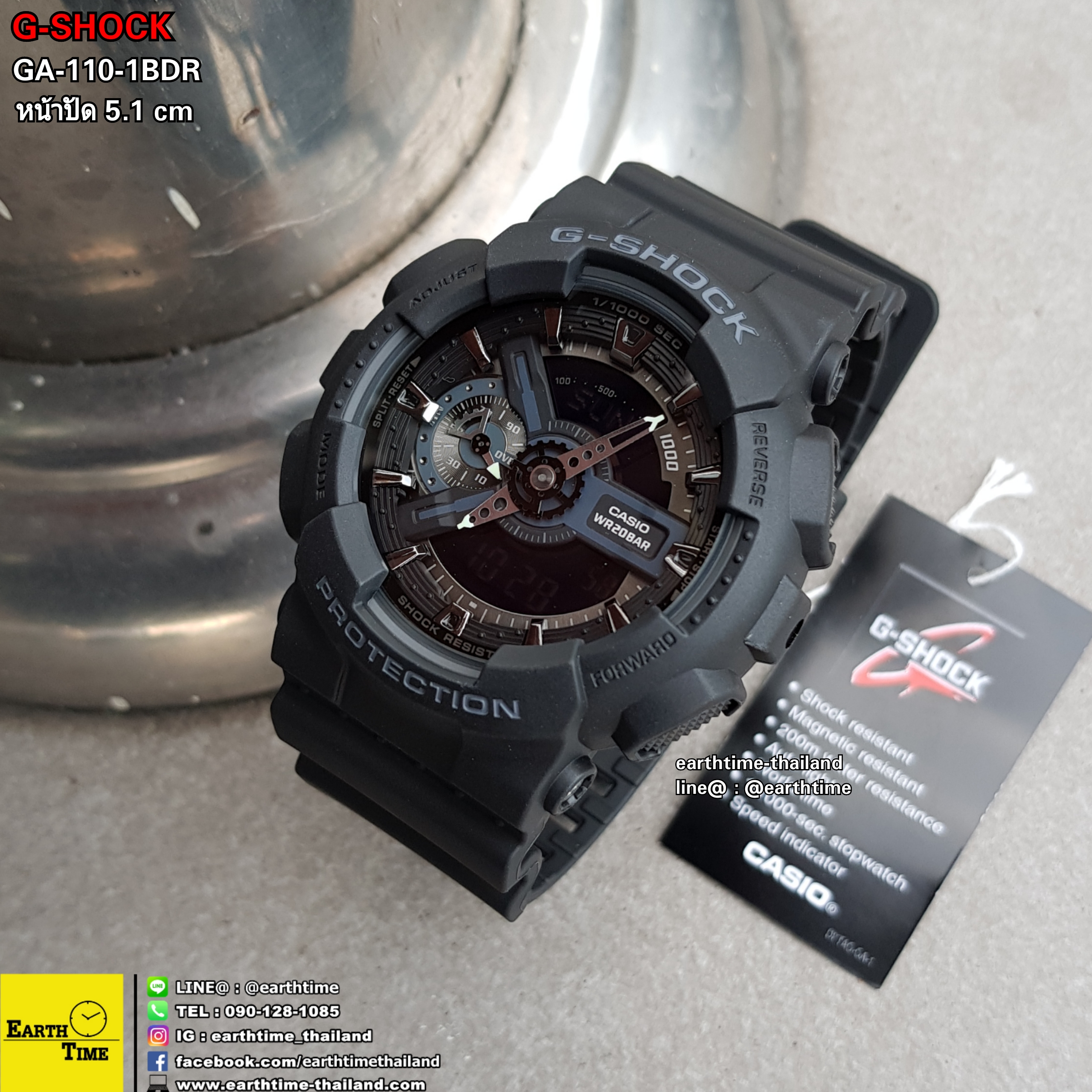 G-Shock ของใหม่แท้100% รับประกัน 1 ปี GA-110-1BDR