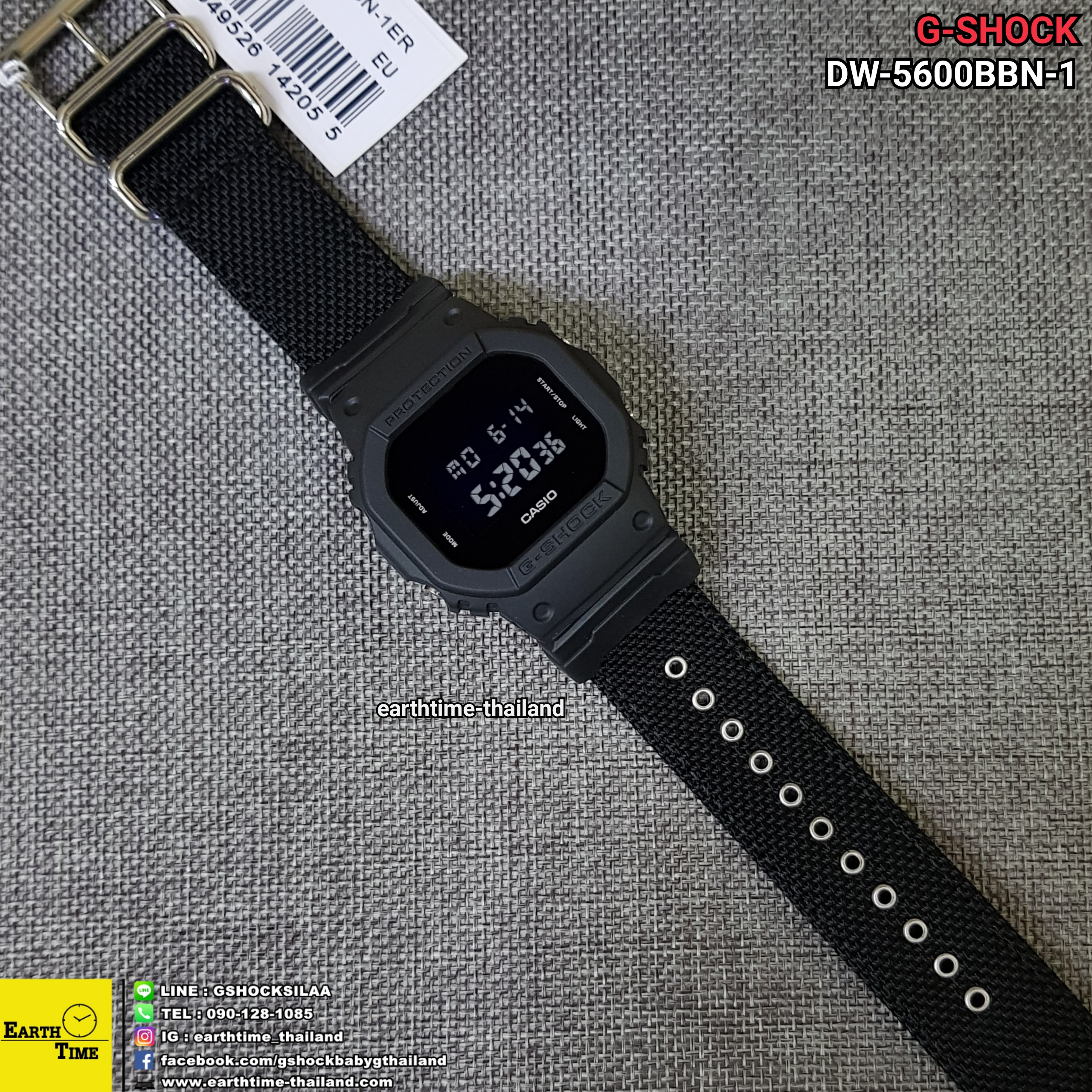 G-Shock ของใหม่แท้100% รับประกัน 1 ปี DW-5600BBN-1DR