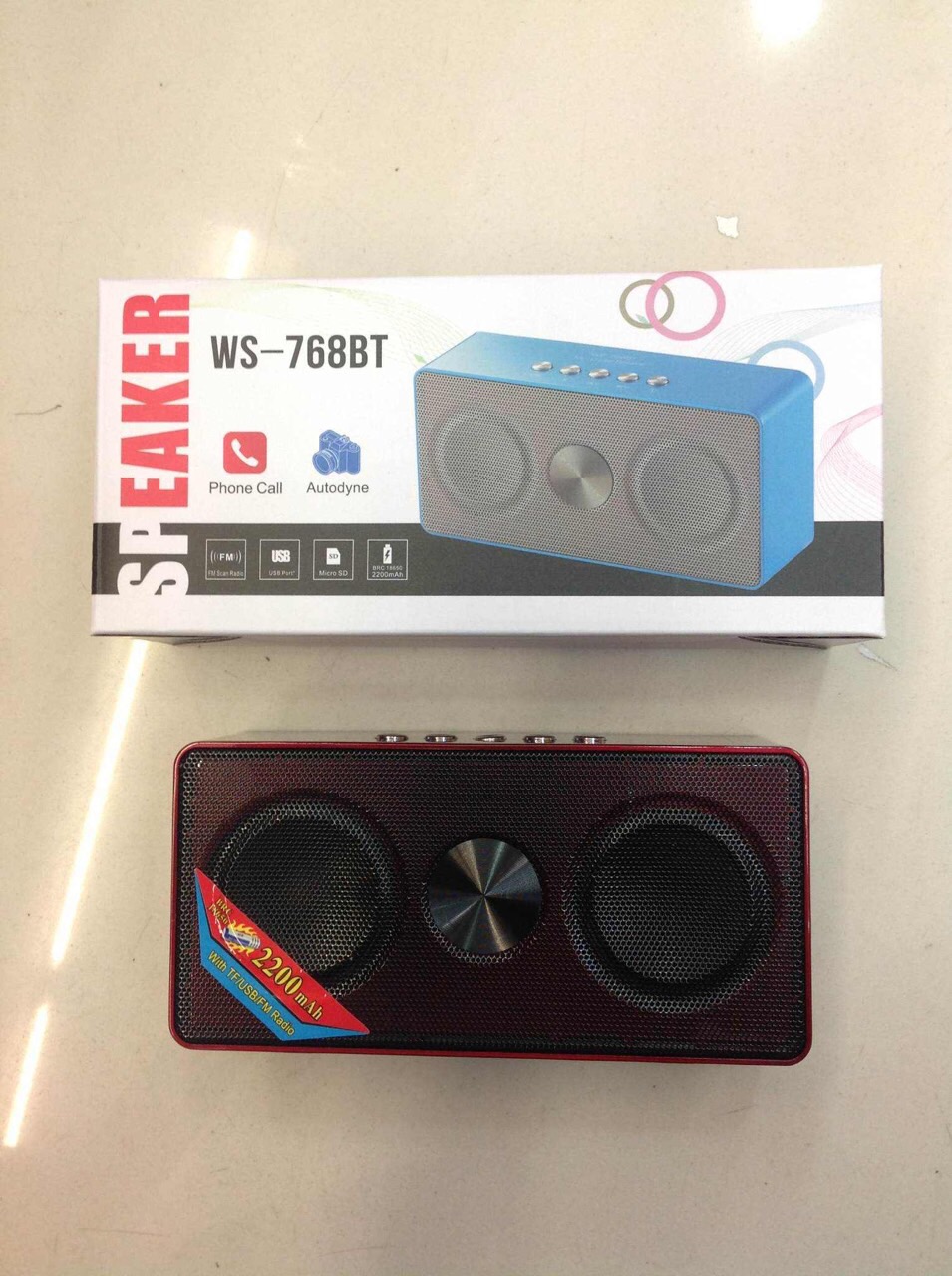 ลำโพงบลูทูธ bluetooth รุ่น WS-768BT