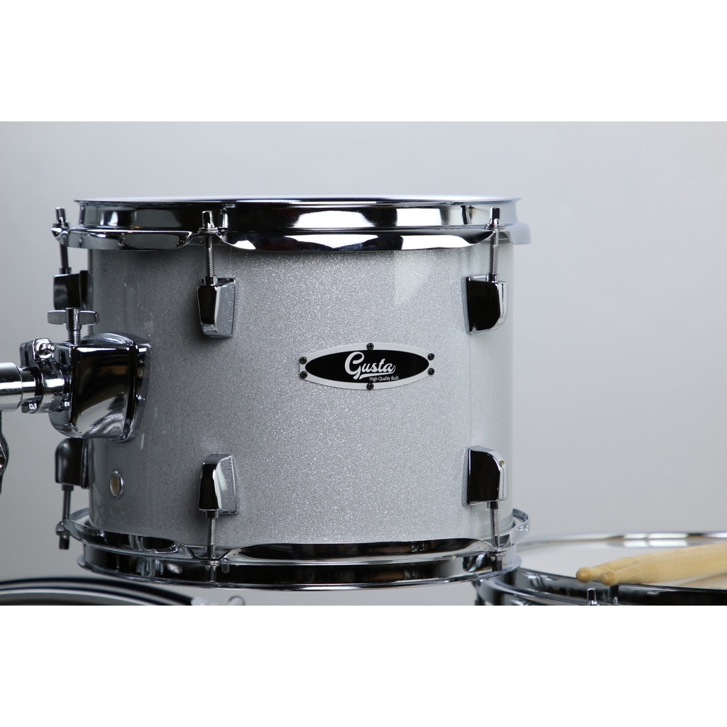 กลองชุดใหญ่ GUSTA รุ่น First Touring * สีขาว | ของแถม + กระเป๋าไม้กลอง+เก้าอี้+ไม้กลอง+ประแจกลอง