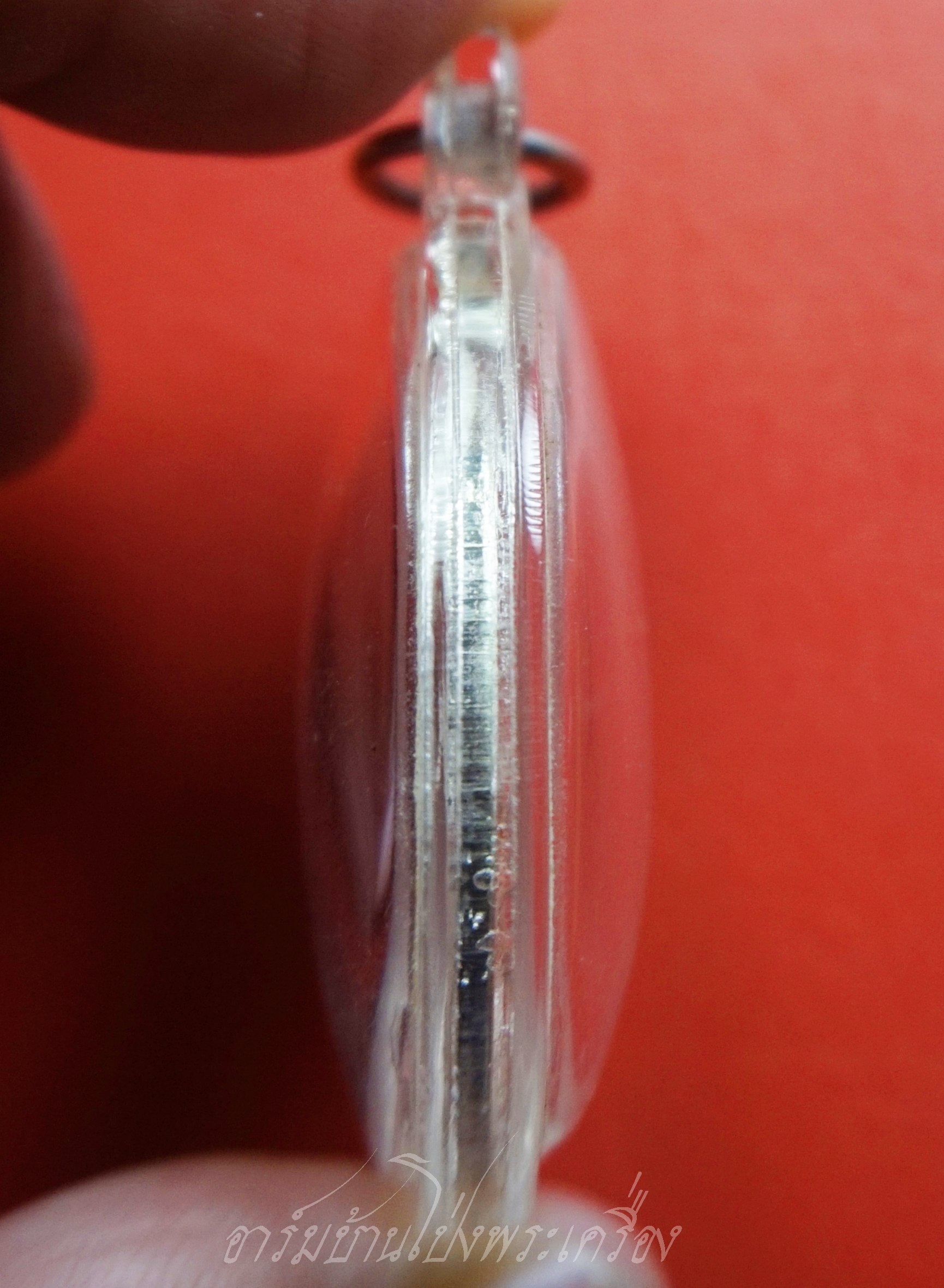 หลวงปู่แผ้ว วัดรางหมัน กนกข้าง เนื้อเงิน ตอกเลข๓๕๘๗(องค์ที่1)