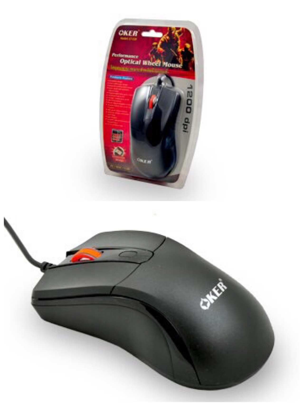 เม้าส์ mouse oker 1200dpi