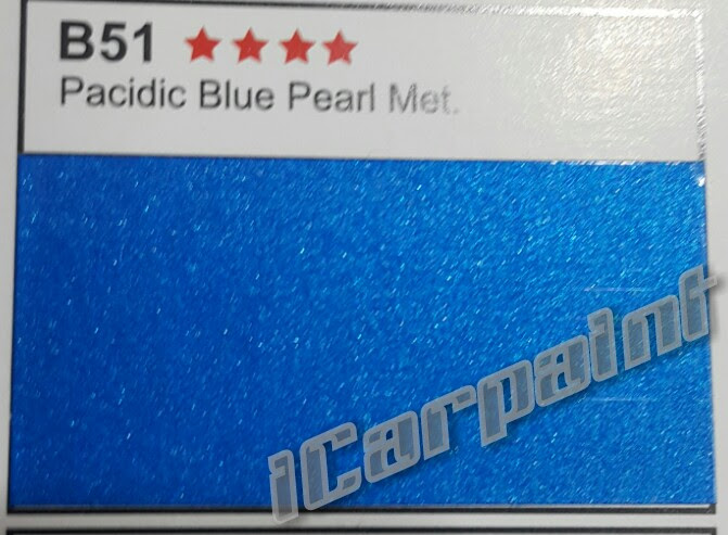 สีสเปรย์พ่นรถยนต์ Nissan สีน้ำเงิน (B51)