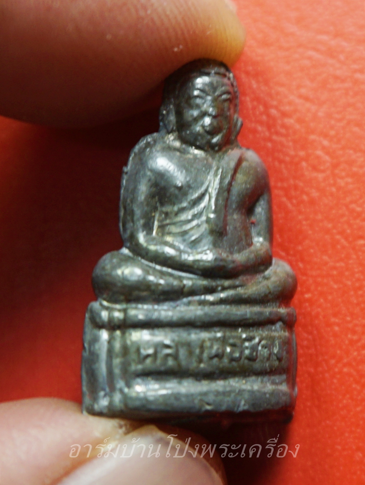 หลวงพ่อแทน วัดธรรมเสน รูปหล่อ หลวงพ่อช้าง เนื้อตะกั่ว(องค์ที่1)