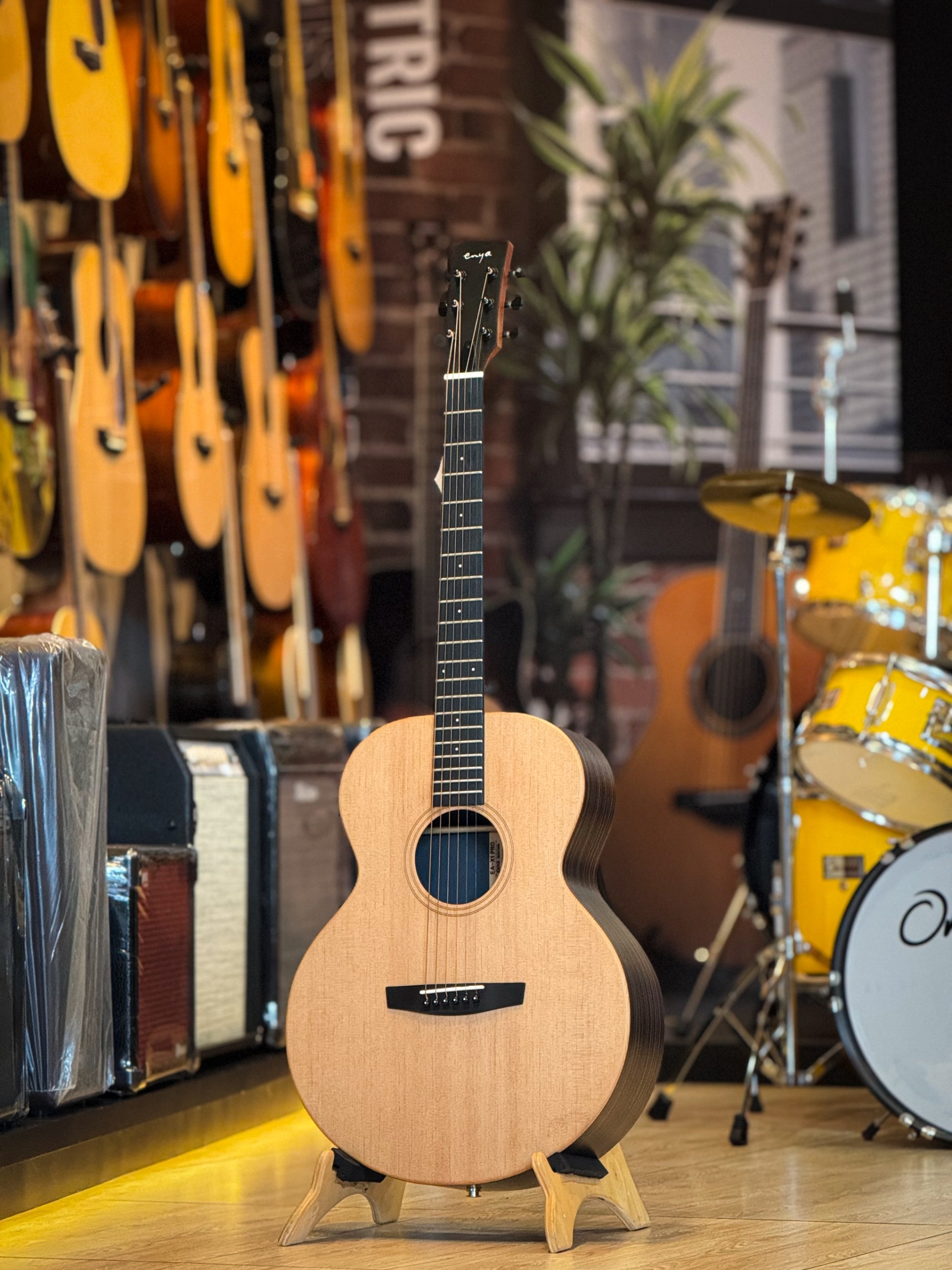 กีต้าร์โปร่งไฟฟ้า "Enya EA-X1 PRO 41" EQ OS-1Trans Acoustic Guitar ✅มีเอฟเฟคและบลูทูธในตัว,เสียงดีงานคุณภาพ ของแท้!! มีการรับประกัน