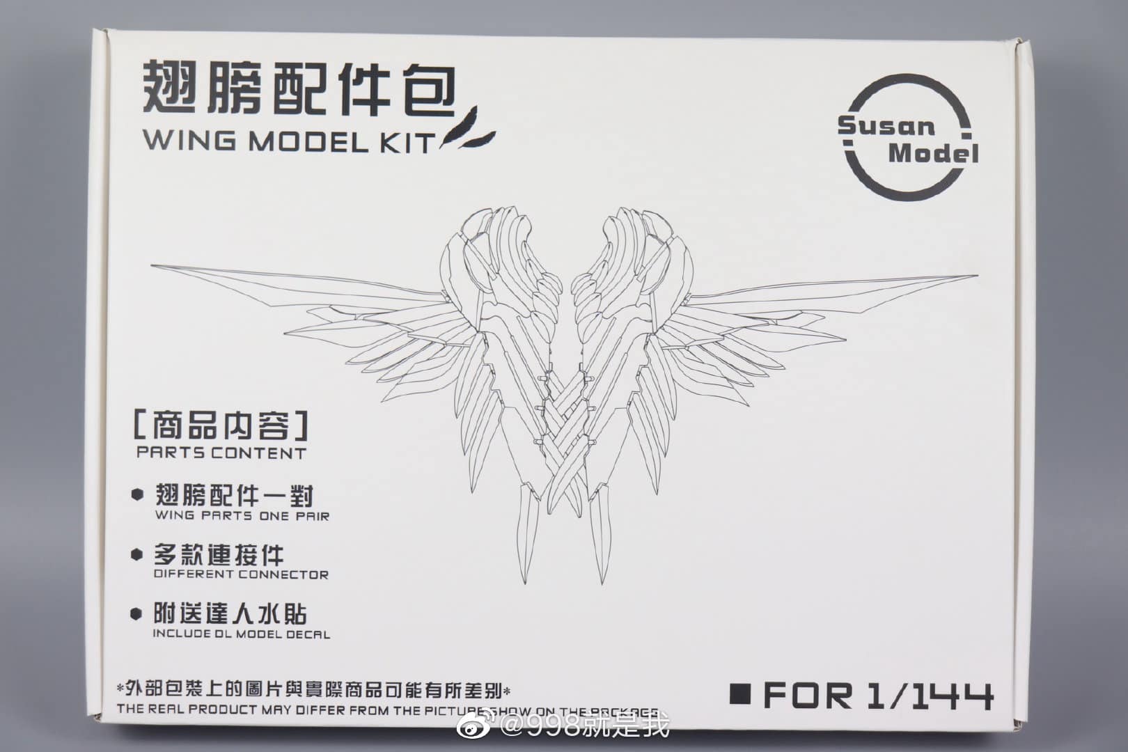 (Susan model) ชุดแต่ง Wing Fluegel Kit For RG&HG1/144 สีขาว