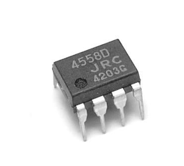 ขาย NJM4558D JRC4558D JRC4558 ตัวถัง DIP8ขา ยี่ห้อJRC ไอซี IC ของแท้ ราคา ตัวละ . . . . หน่วย บาท