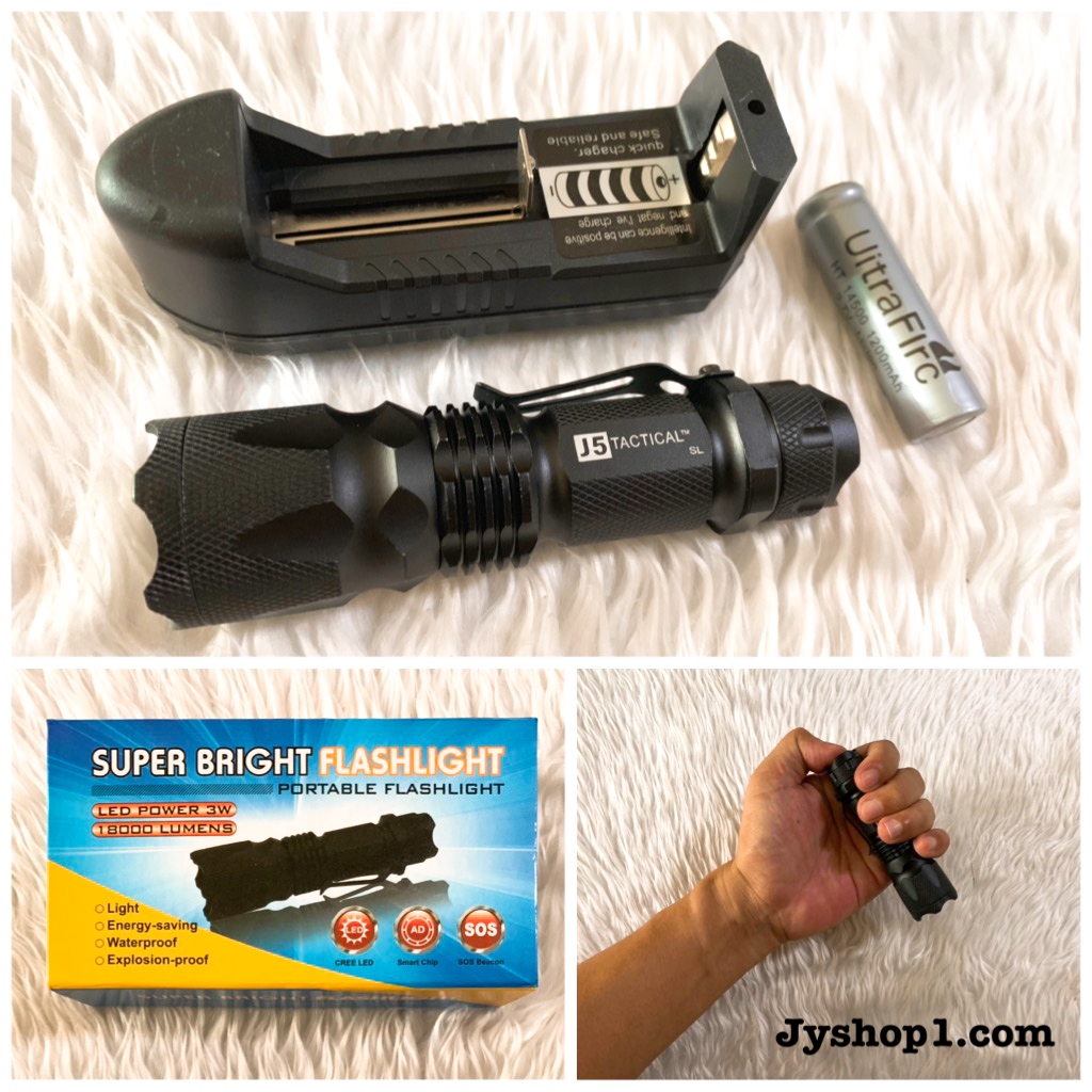 ไฟฉาย ไฟฉายชาร์จไฟ J5 Tactical