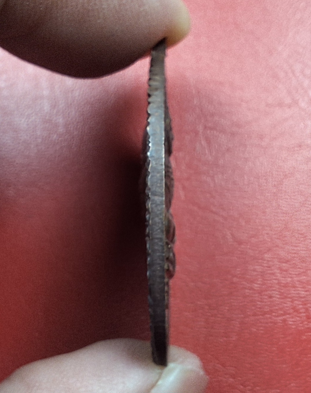 พระครูอมร วชิรารักษ์ วัดห้วยเสือ จ.เพชรบุรี เนื้อทองแดงรมดำ(องค์ที่2)