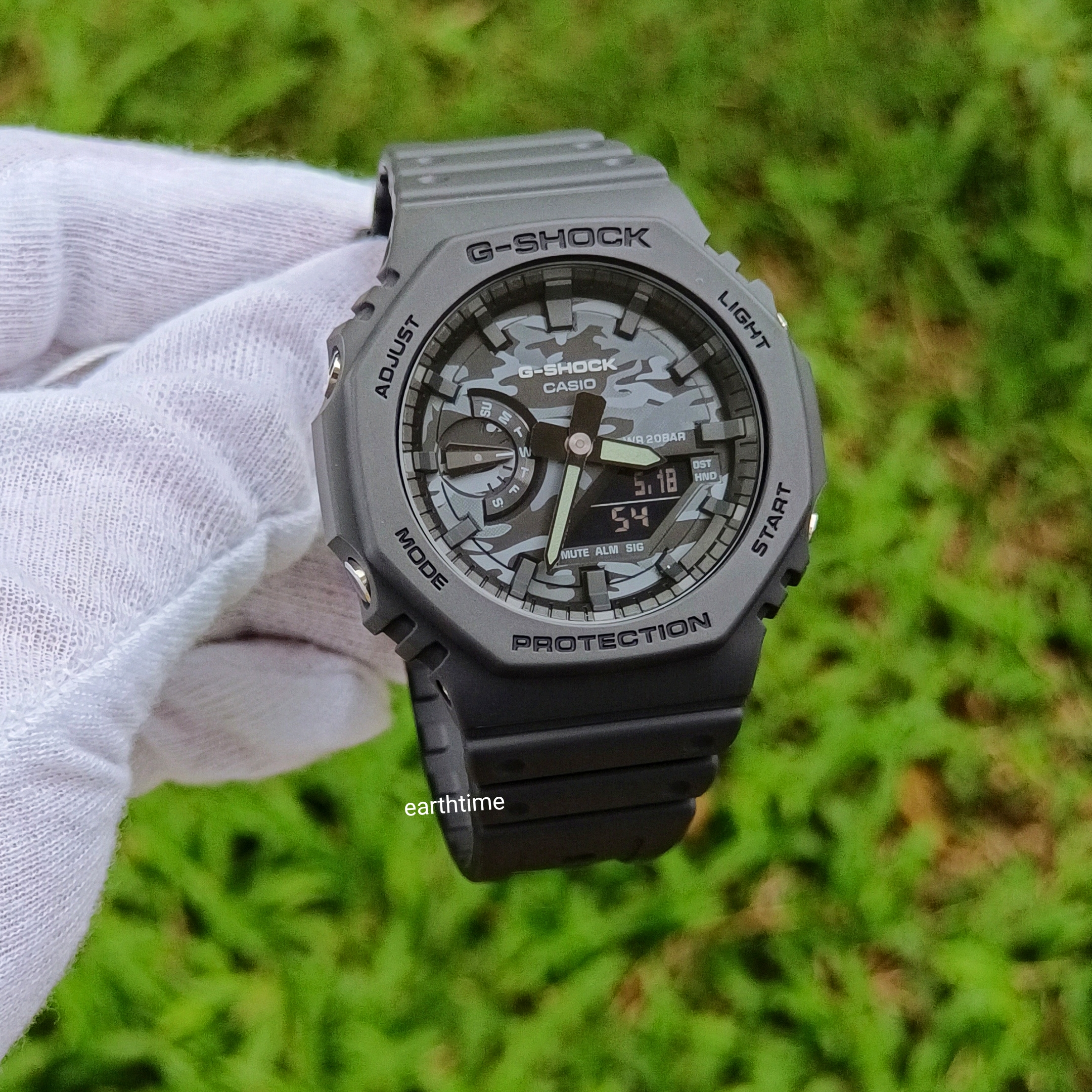 G-Shock GA-2100CA-8A l Utility Camo Series l ของใหม่แท้100%