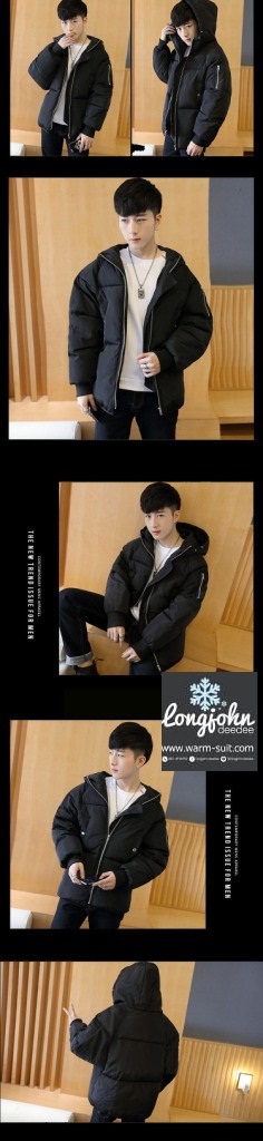 เสื้อโค้ทแขนยาว(ฮูด) บุด้านในผสม กันหนาว บุ #2