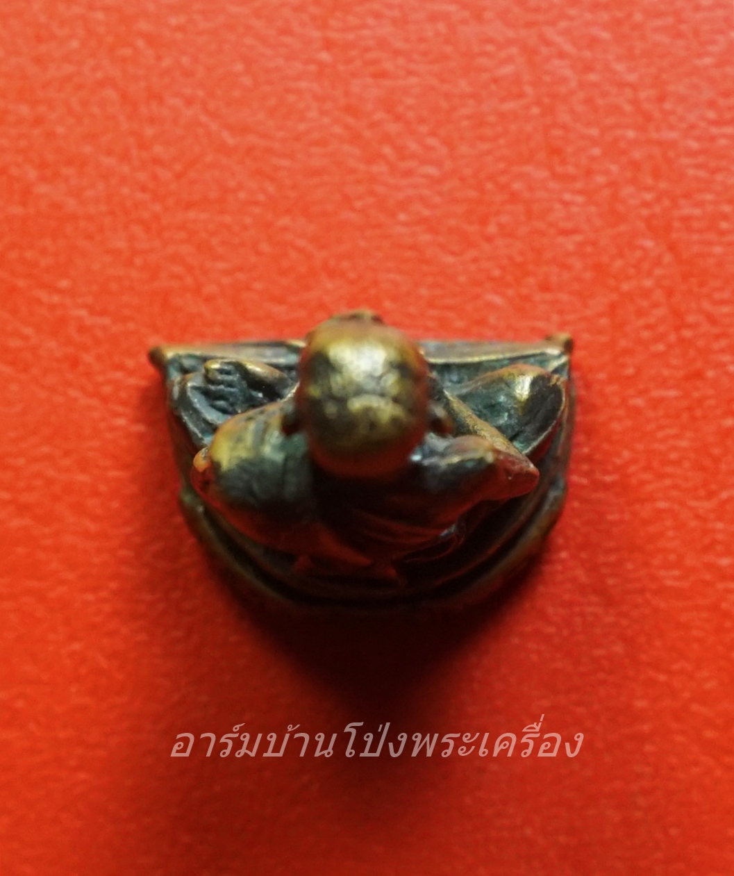 หลวงพ่อเปิ่น วัดบางพระ รูปหล่อนั่งหัวเสือ ปี๒๕๓๐ เนื้อทองเหลือง(องค์ที่1)