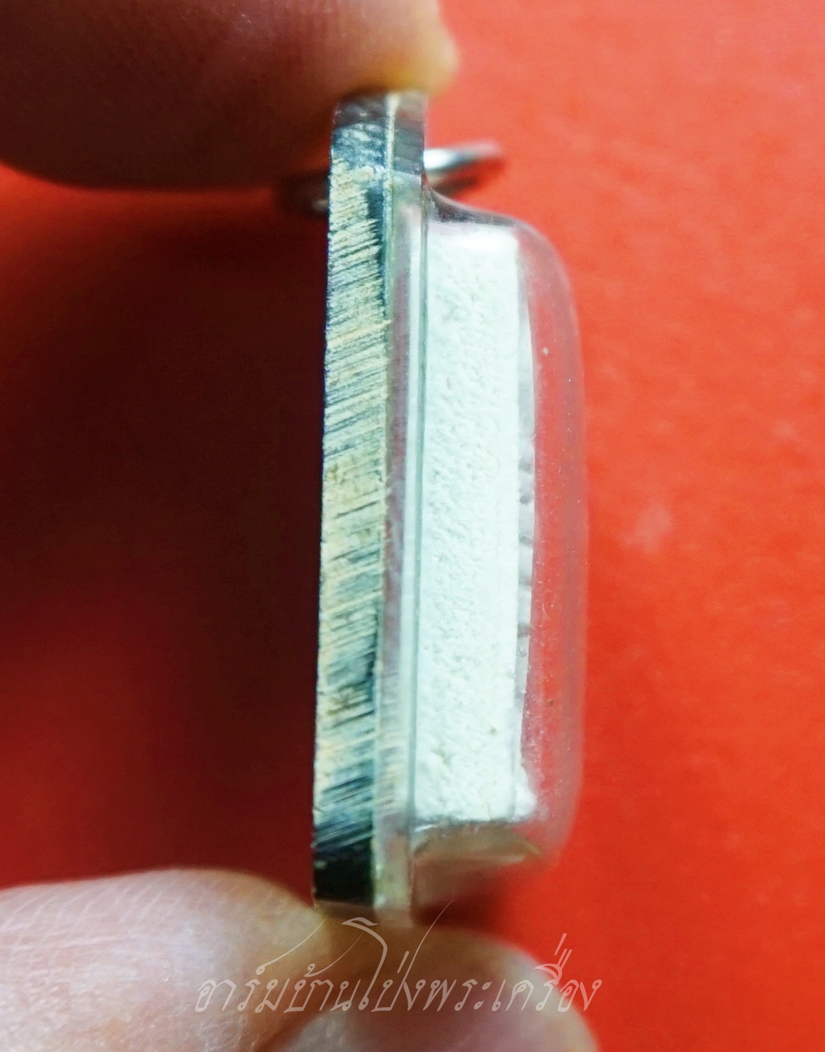 หลวงพ่อบ้านแหลม วัดเพชรสมุทร พิมพ์เล็ก เนื้อผง เลี่ยมเดิม(องค์ที่1)