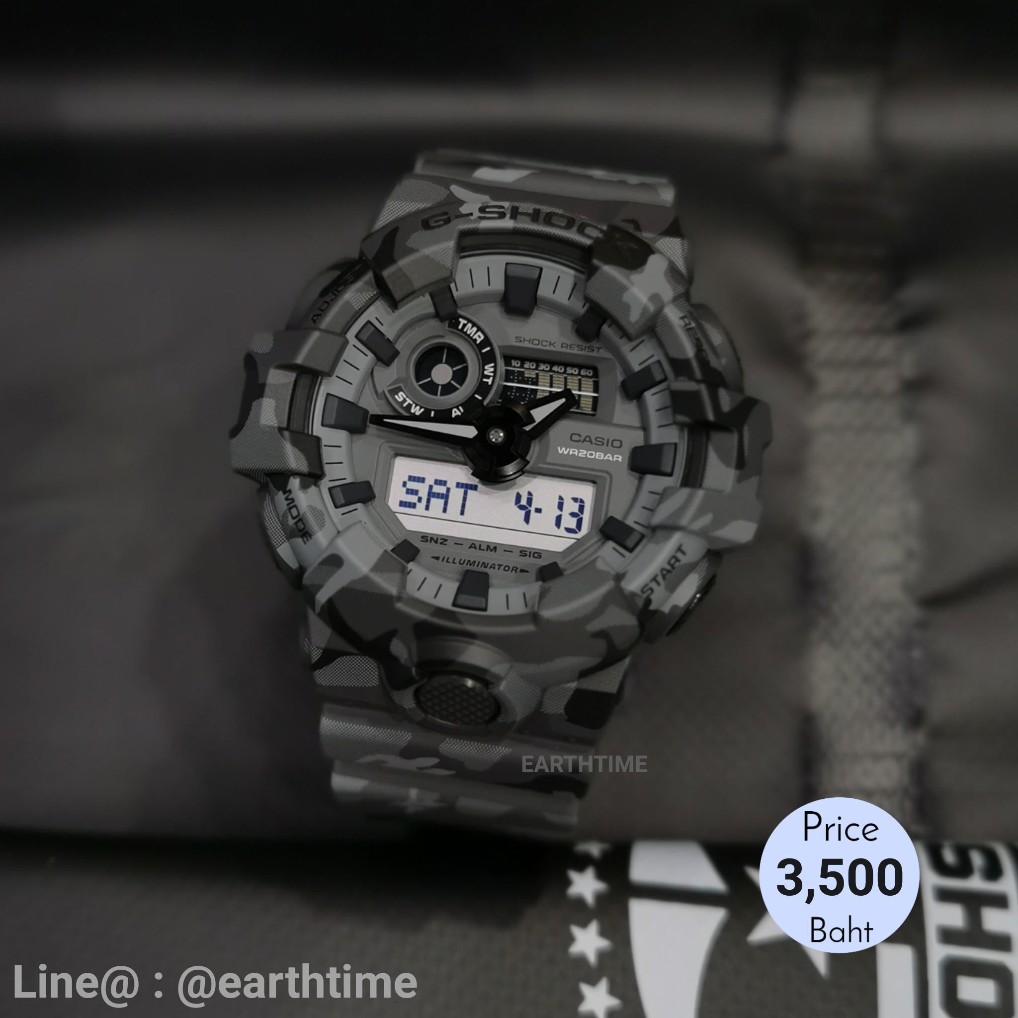 G-Shock Camouflage Series ของใหม่แท้100% รับประกัน 1 ปี รุ่น GA-700CM-8ADR