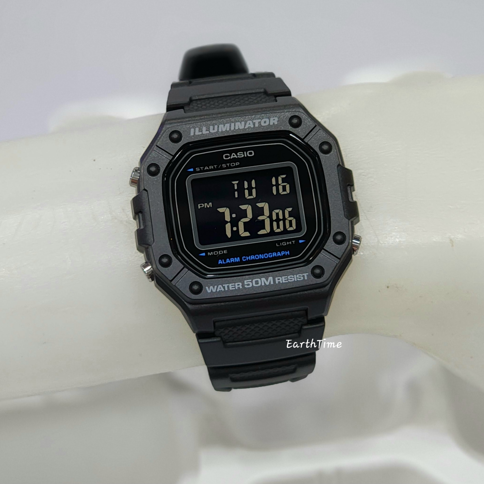 W-218H-1BV l CASIO สายเรซิ่น
