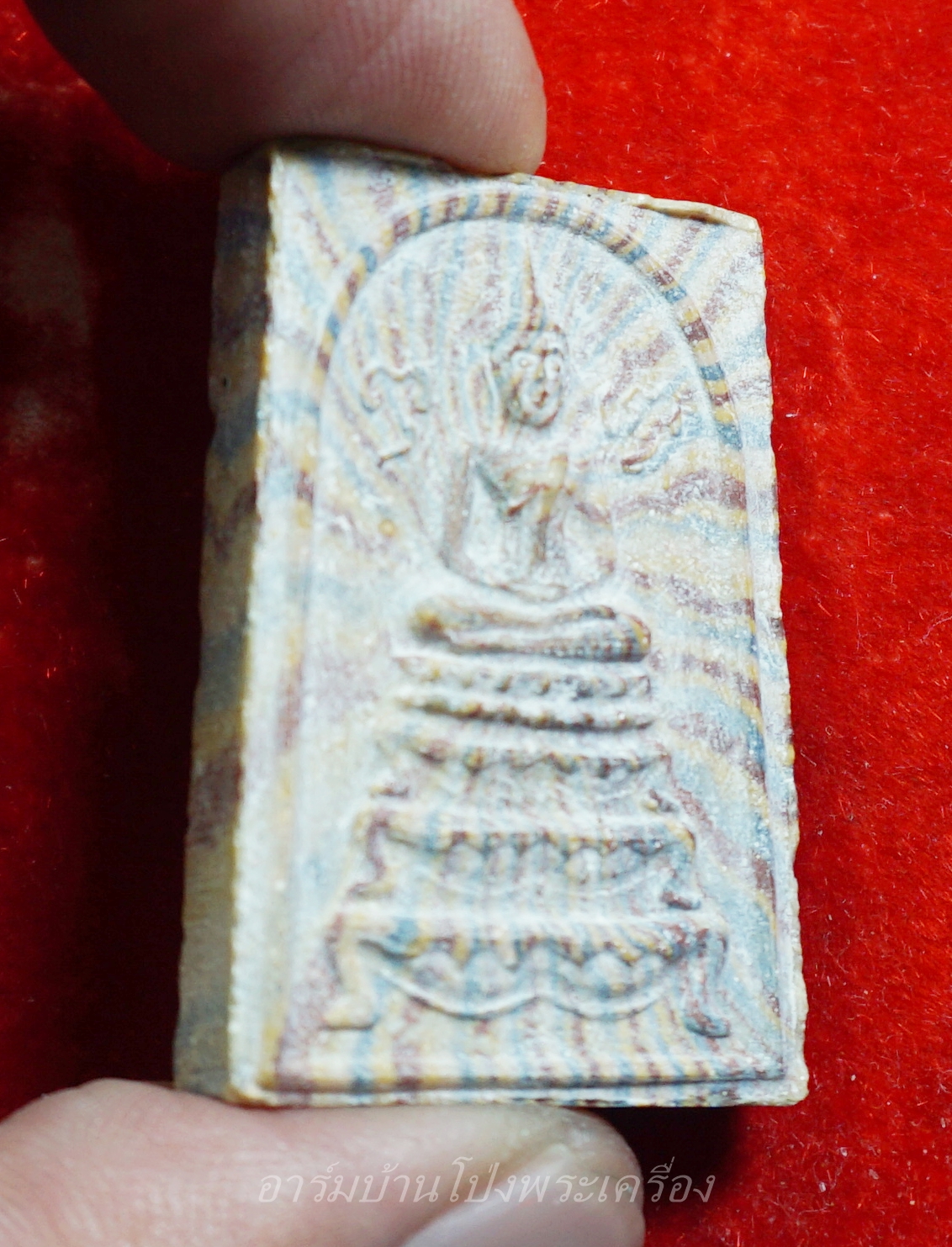 หลวงปู่หนู วัดทุ่งแหลม สมเด็จขาโต๊ะ พิมพ์เล็ก สายรุ้ง(องค์ที่2)