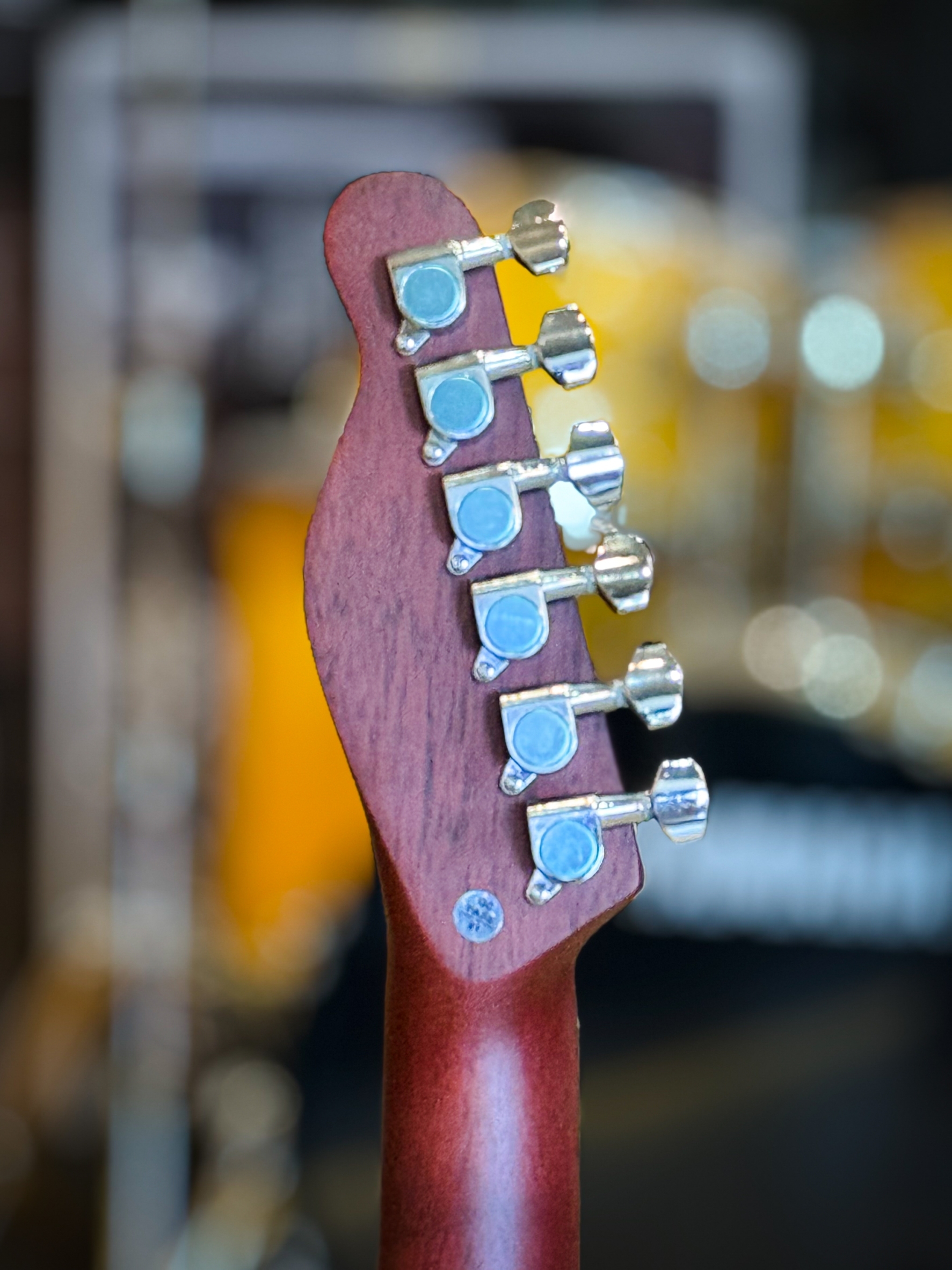 Kazuki Acadence Series ACD-Cocobolo กีต้าร์โปร่งไฟฟ้า (สีมะฮอคลายฉลุกลม)