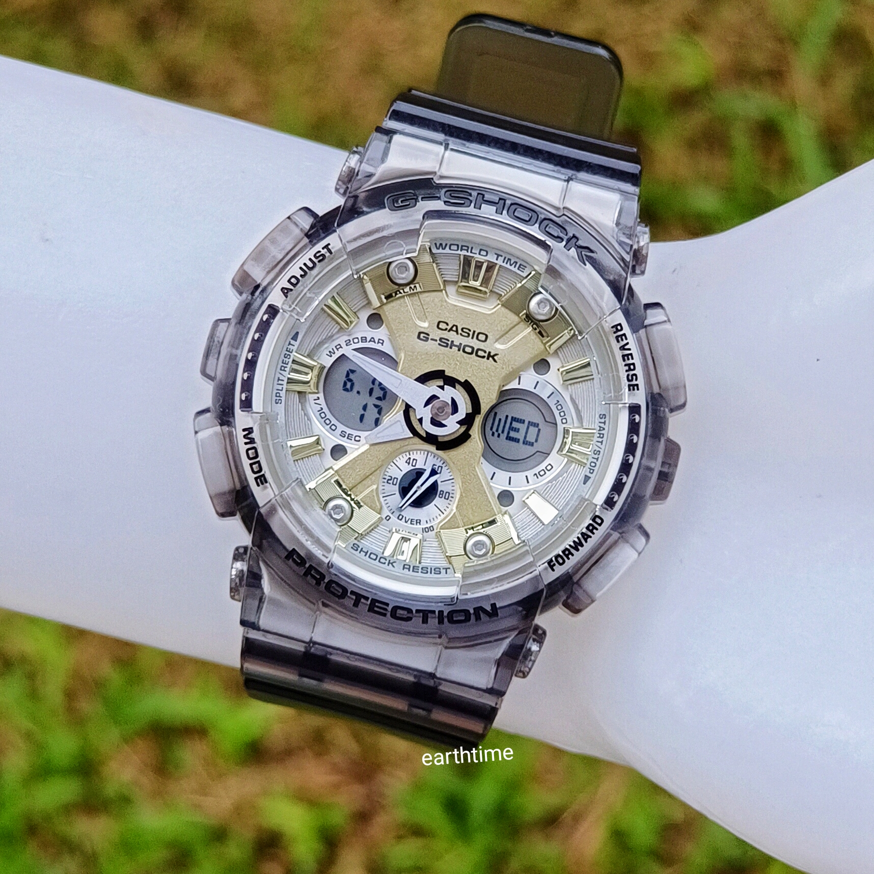 G-Shock Mini GMA-S120GS-8A l Gold and Silver Skeleton S Series l ของใหม่แท้100%